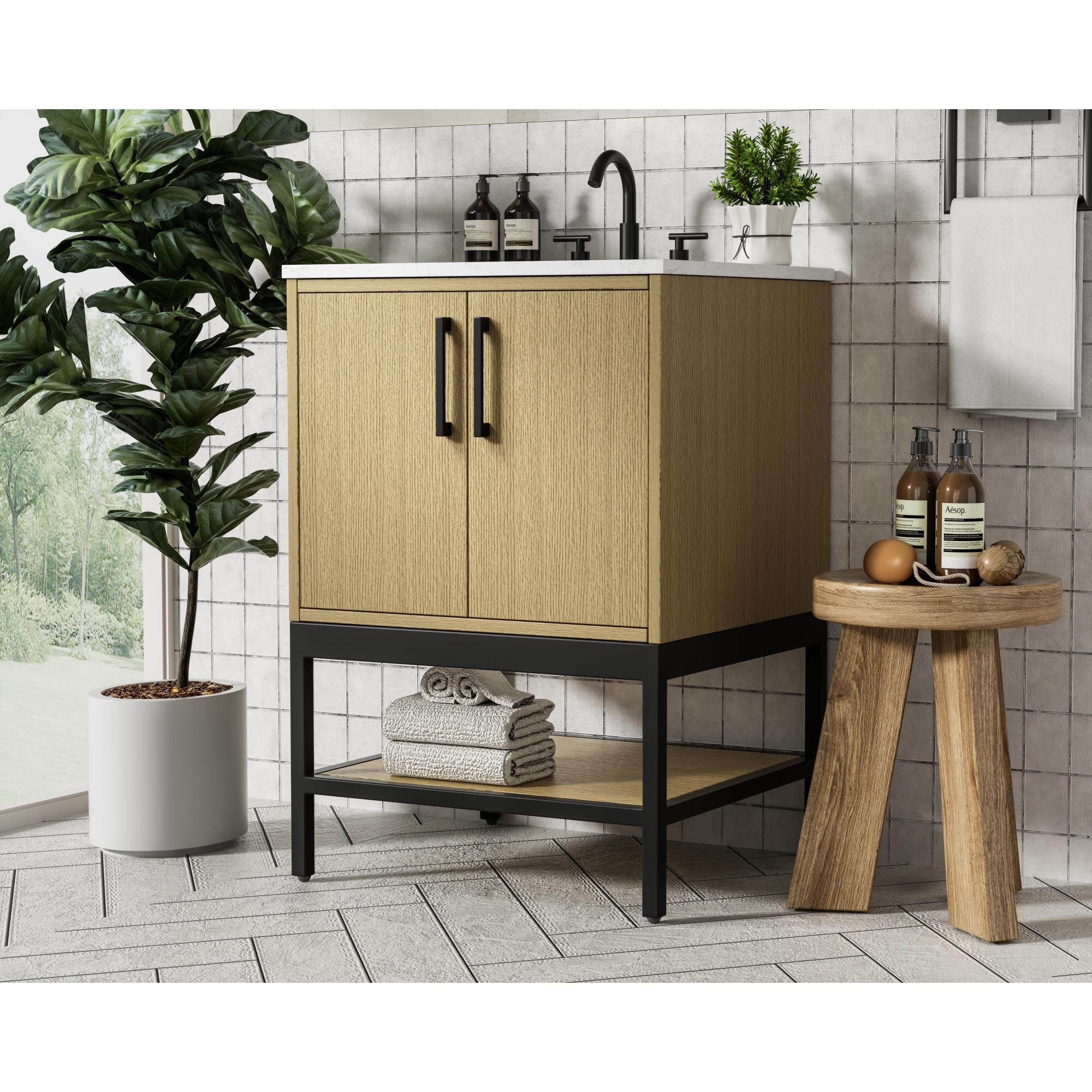 Lennox 24 Inch Bath Vanity by Elegant Dcor