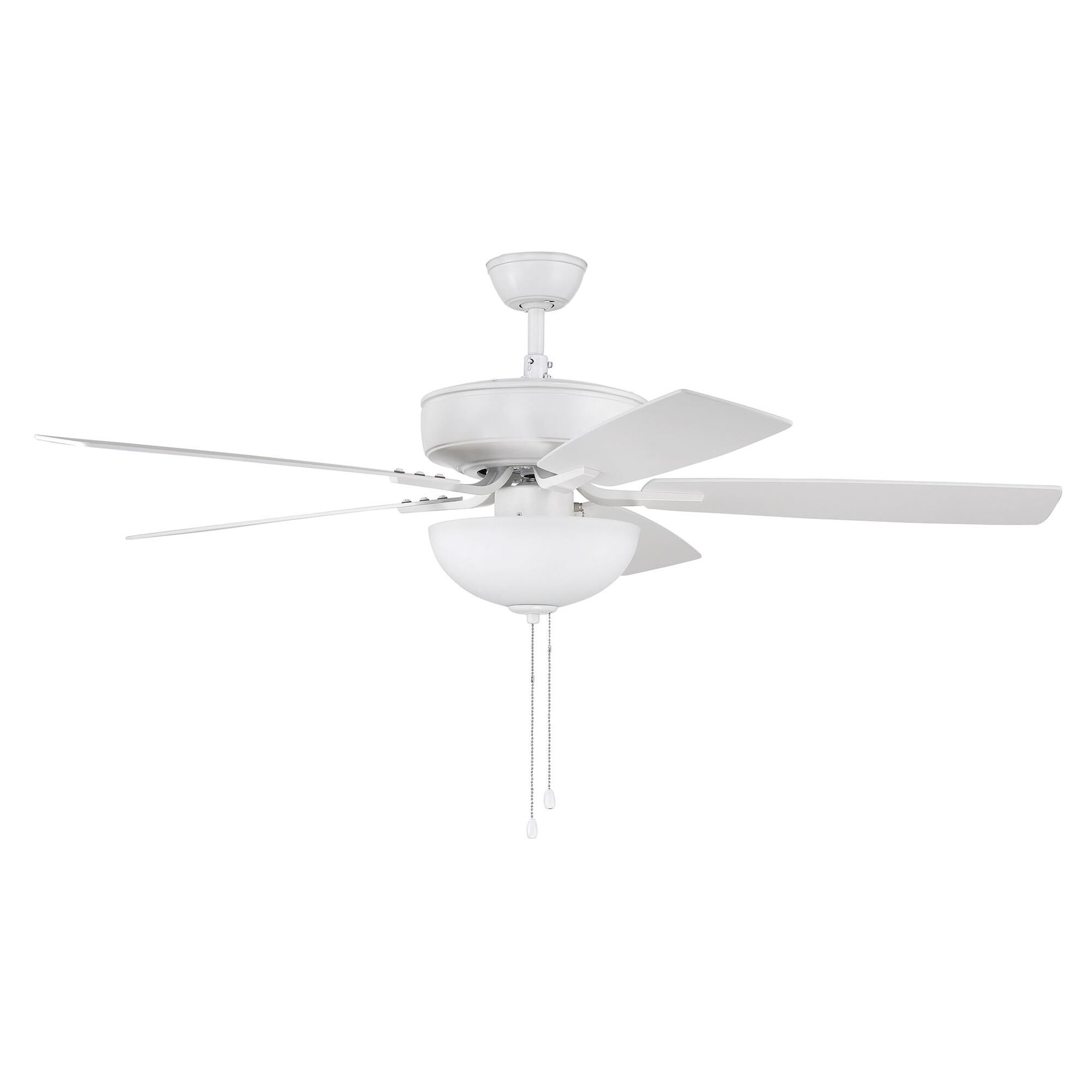 Shown in White finish and White Frost glass and Yes shade
