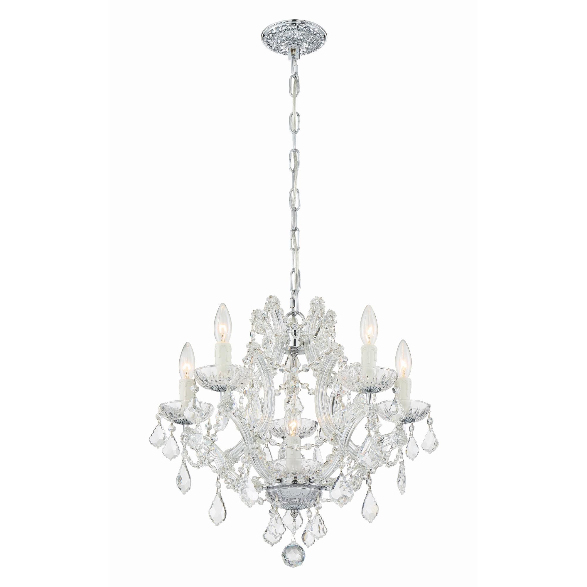 Maria Theresa 20 Inch 6 Light Mini Chandelier by Crystorama