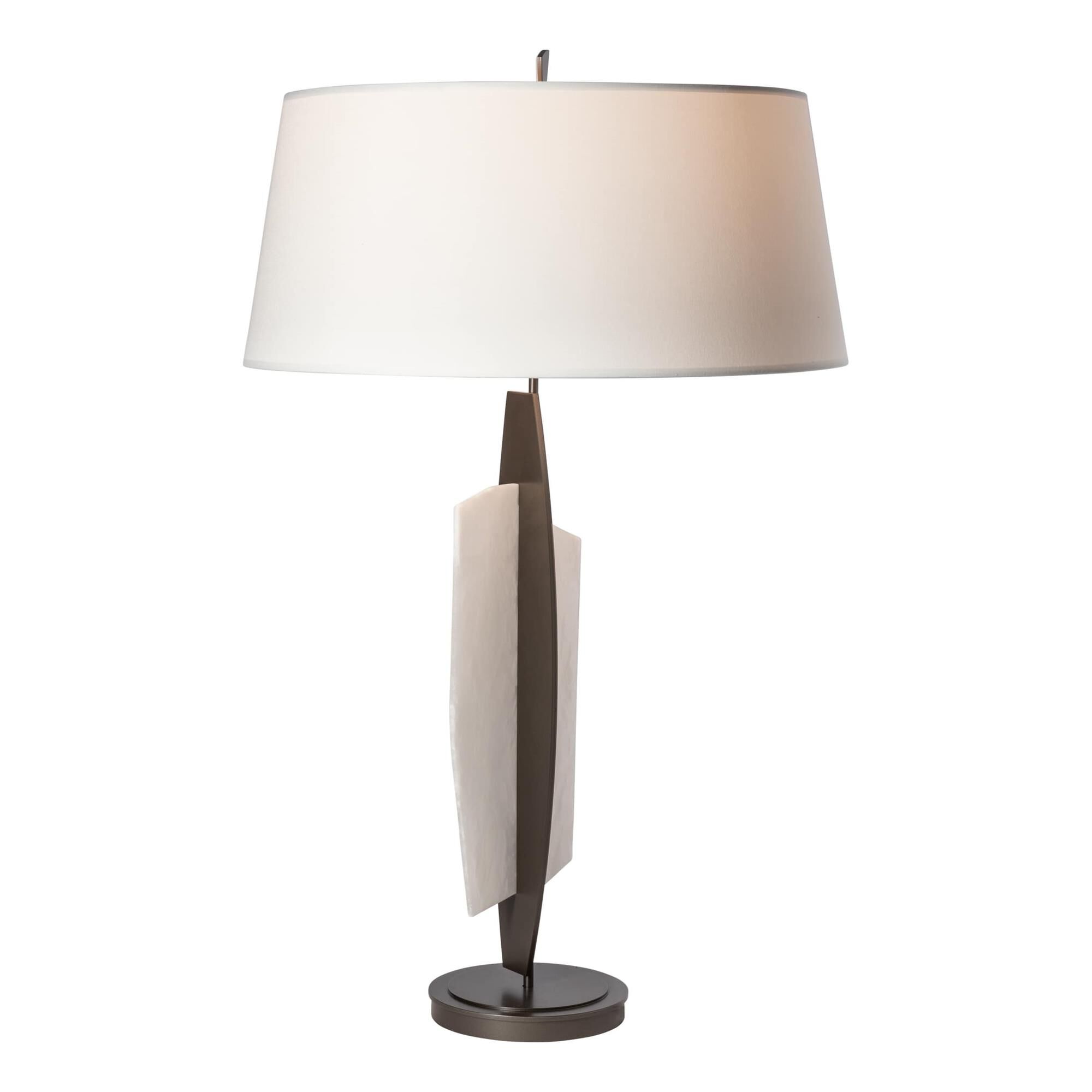 Shown in Dark Smoke finish and Natural Anna shade and Alabaster accent