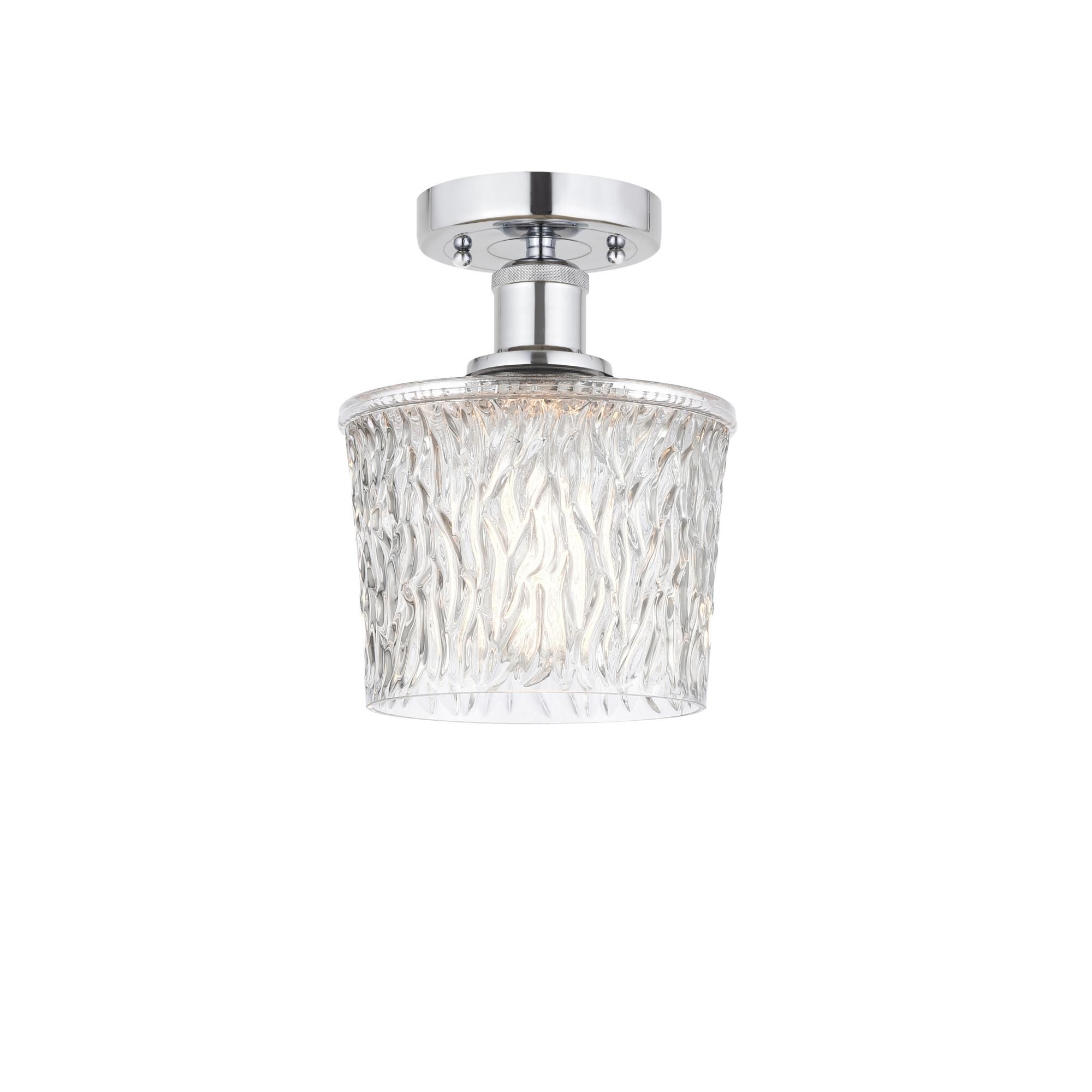 Shown in Polished Chrome finish and Clear glass