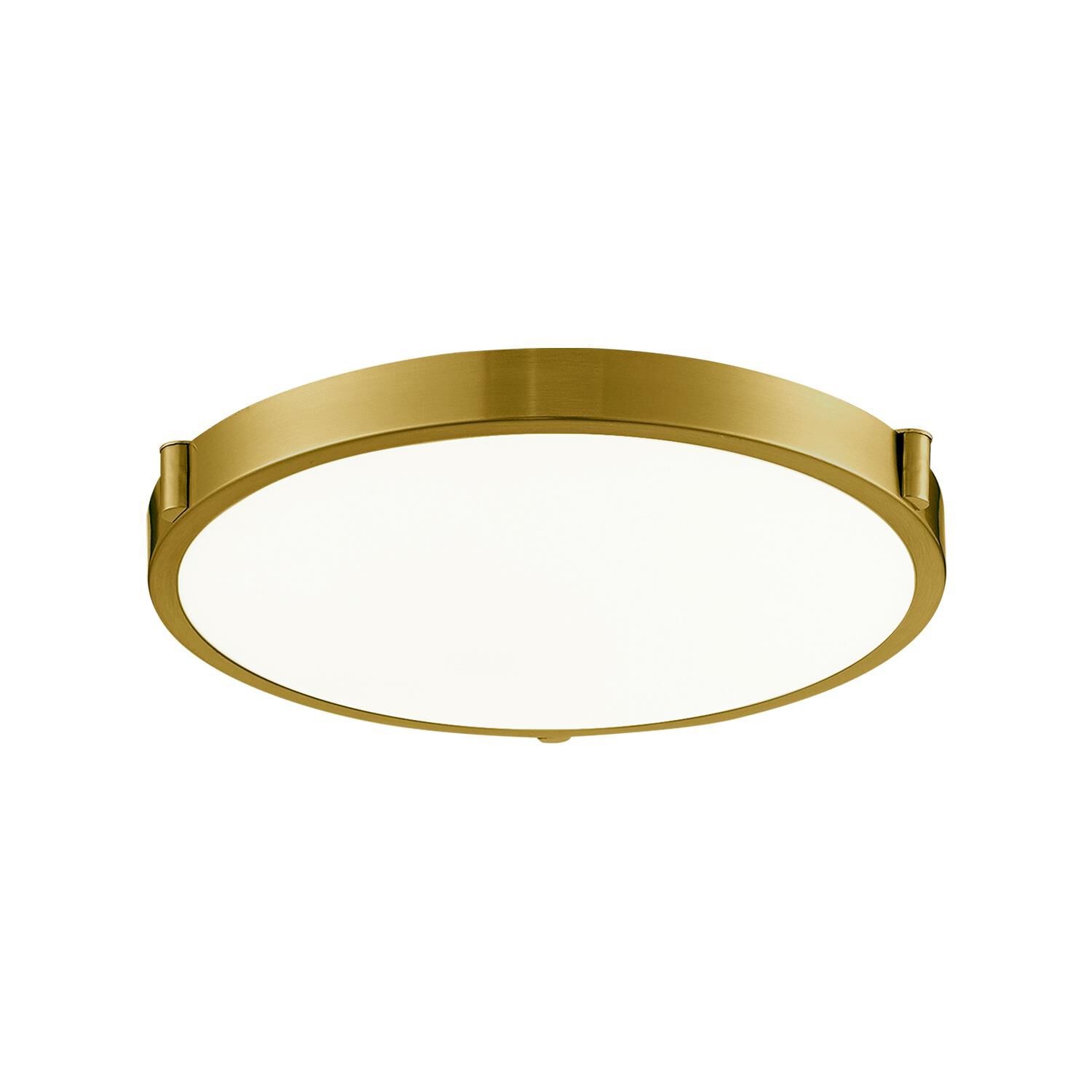 Shown in Brushed Gold finish and Opal glass