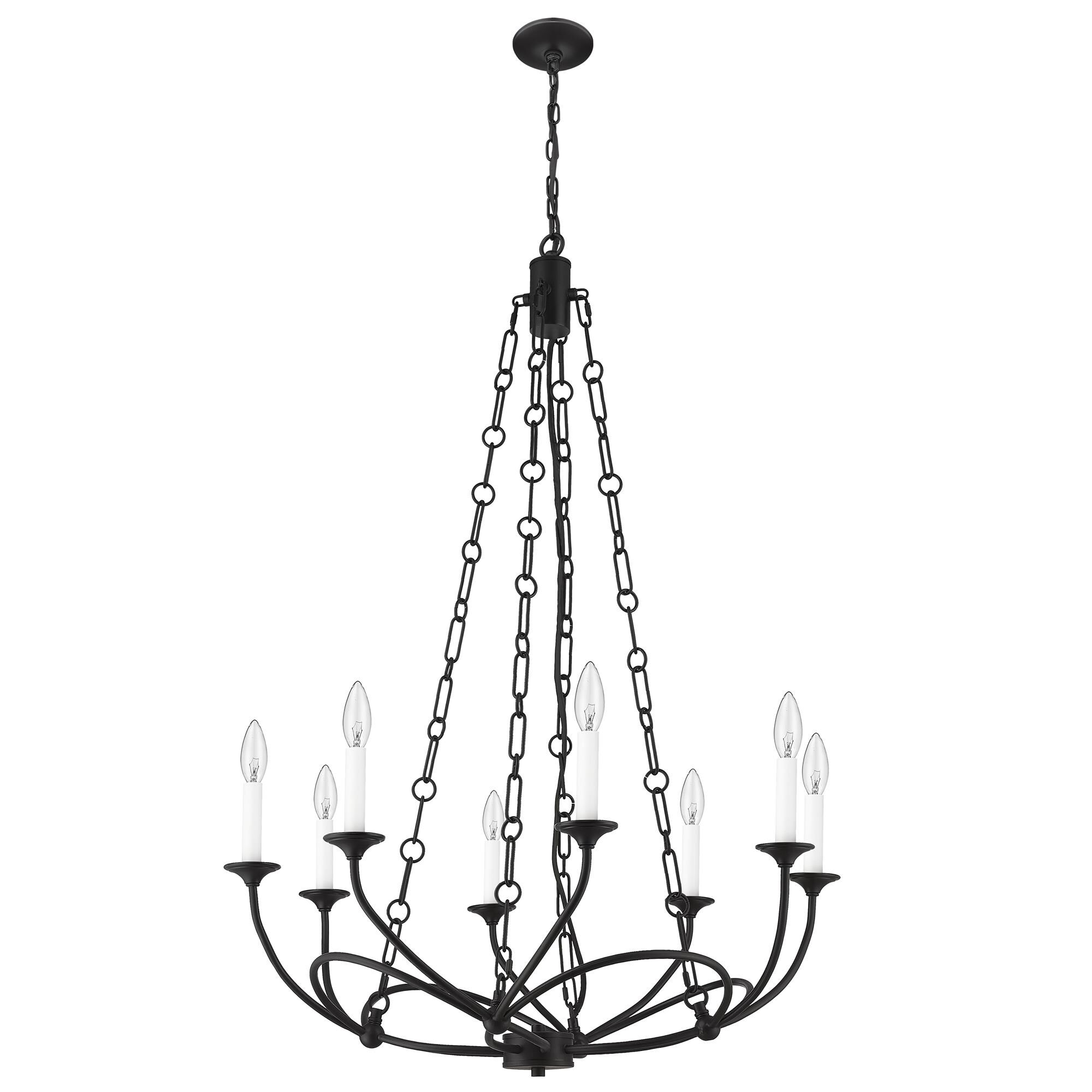 Shown in Matte Black finish and Steel shade