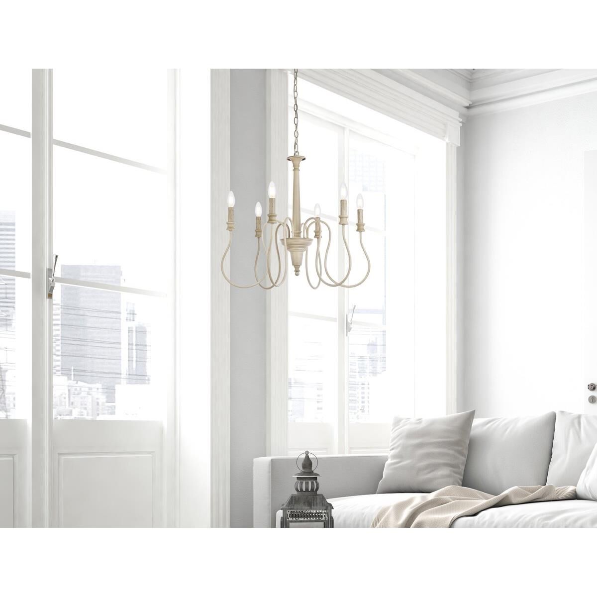 Shown in Weathered Dove finish