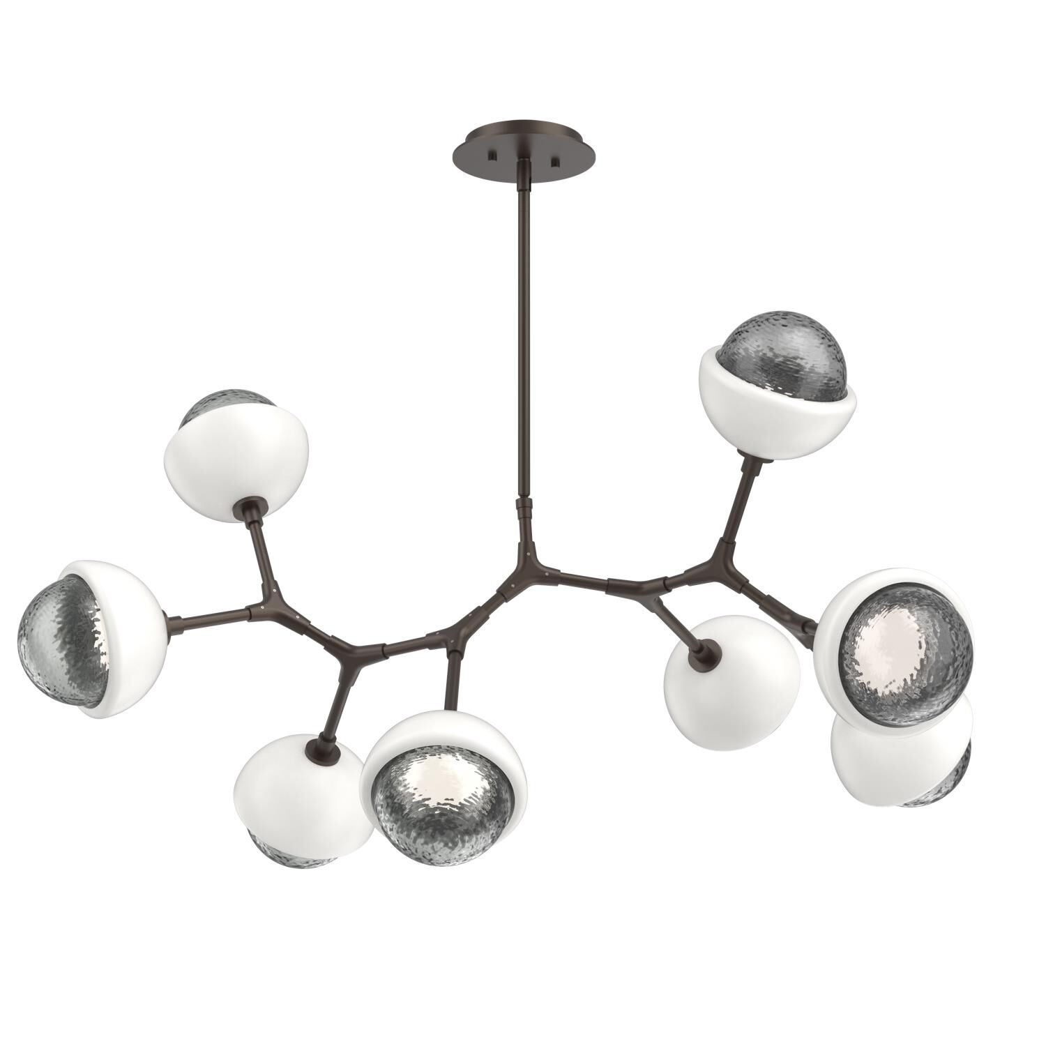 Shown in Flat Bronze finish and Smoke glass and Salt White accent