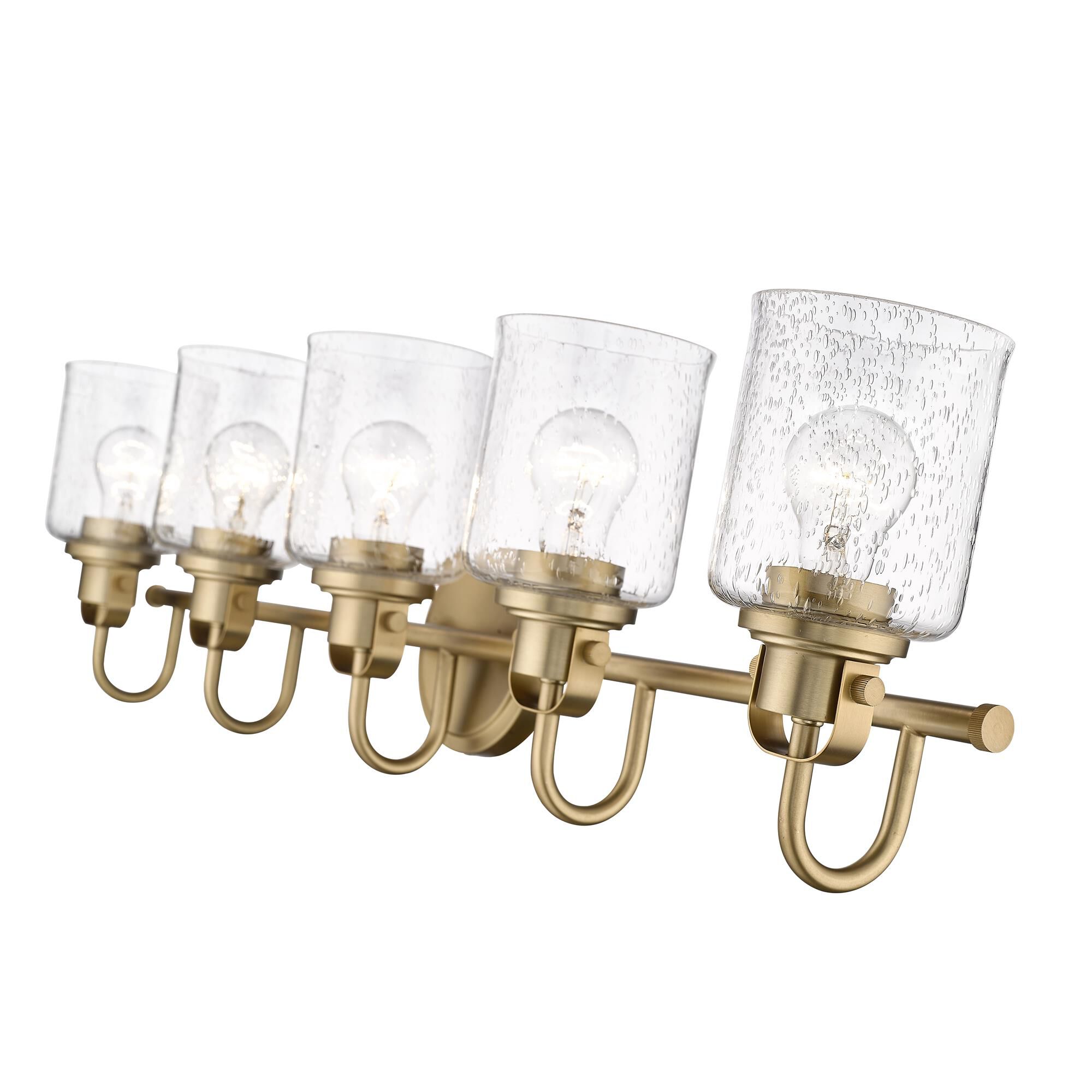 Shown in Heirloom Gold finish and Glass shade