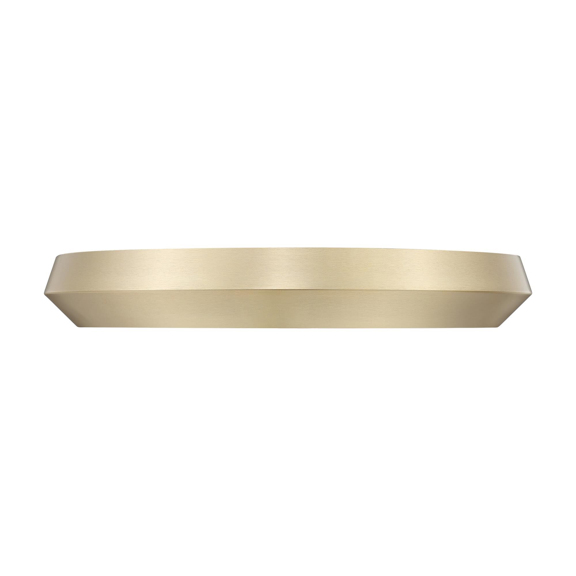 Shown in Modern Gold finish and White glass