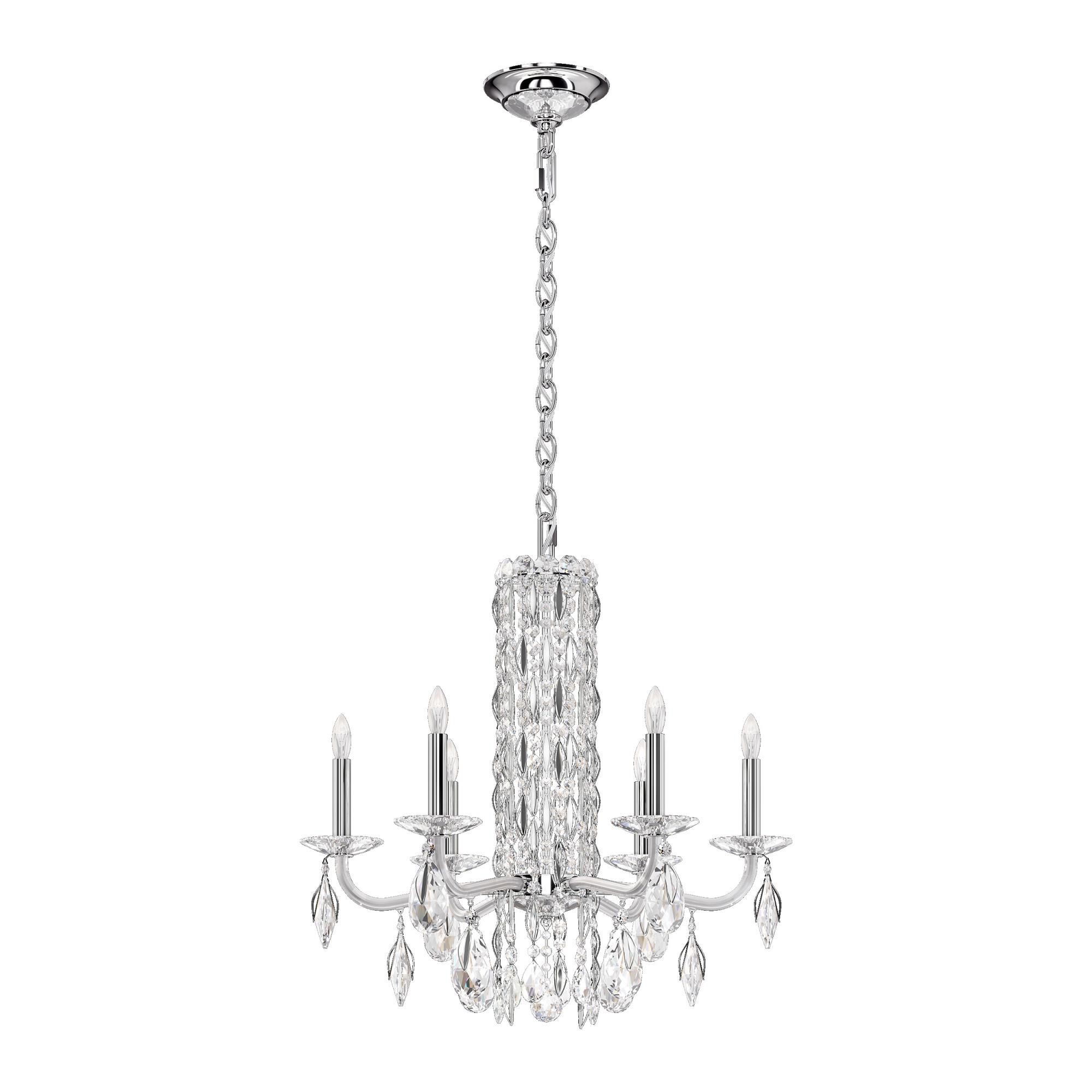 Sarella 24 Inch 6 Light Chandelier by Schonbek