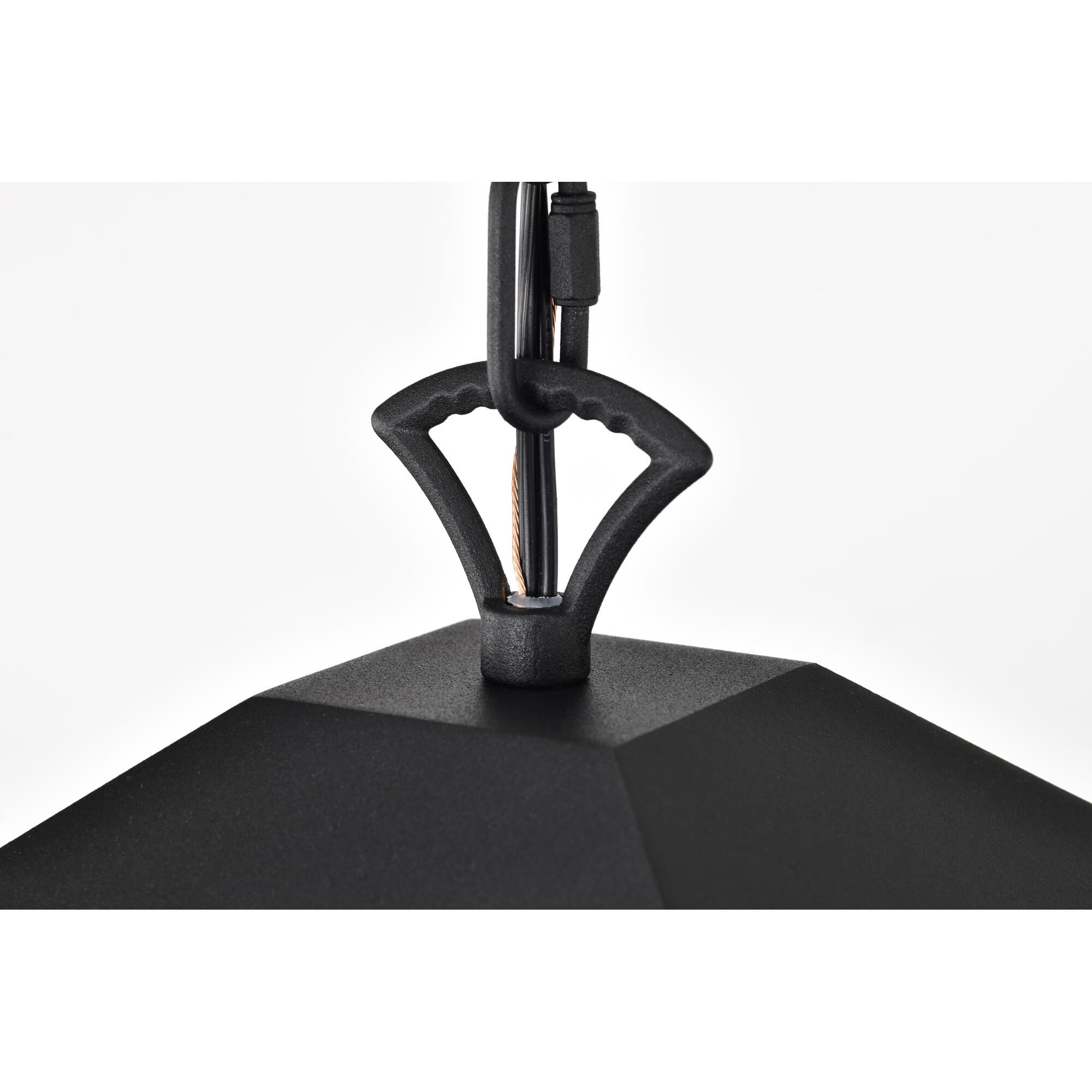 Shown in Matte Black finish and Clear glass