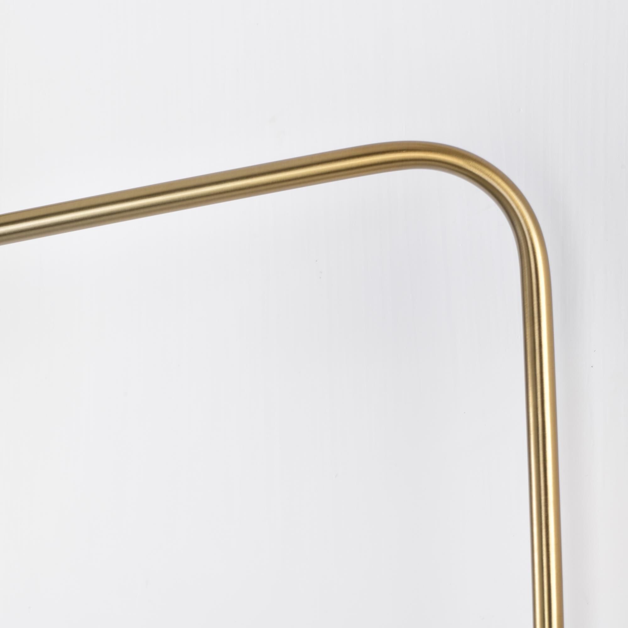 Shown in Matte Black and Burnished Brass finish