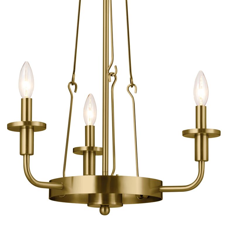 Vetivene 19 Inch 3 Light Mini Chandelier by Kichler Lighting
