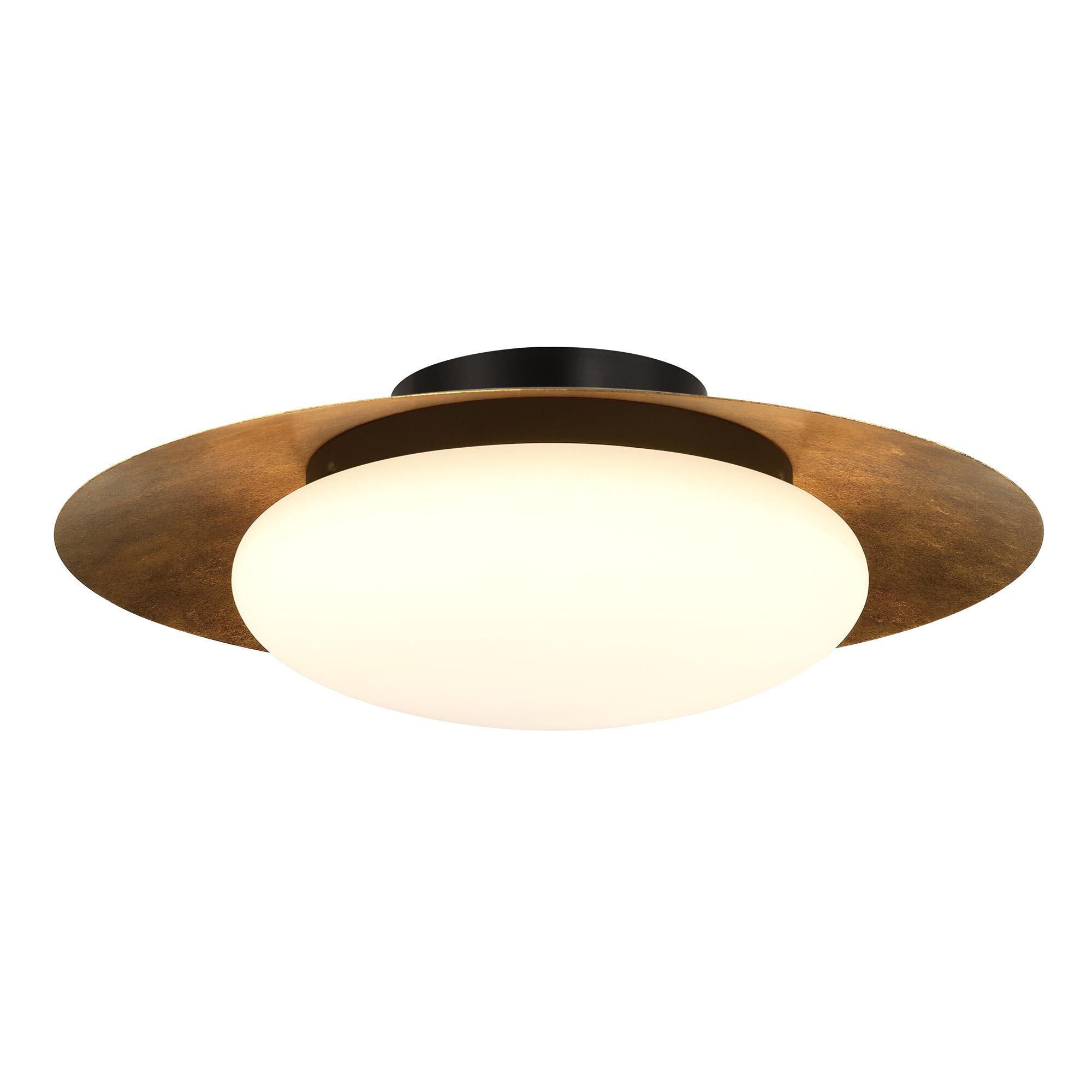 Shown in Sand Coal & Halcyon Gold finish and Etched Opal glass and Glass shade
