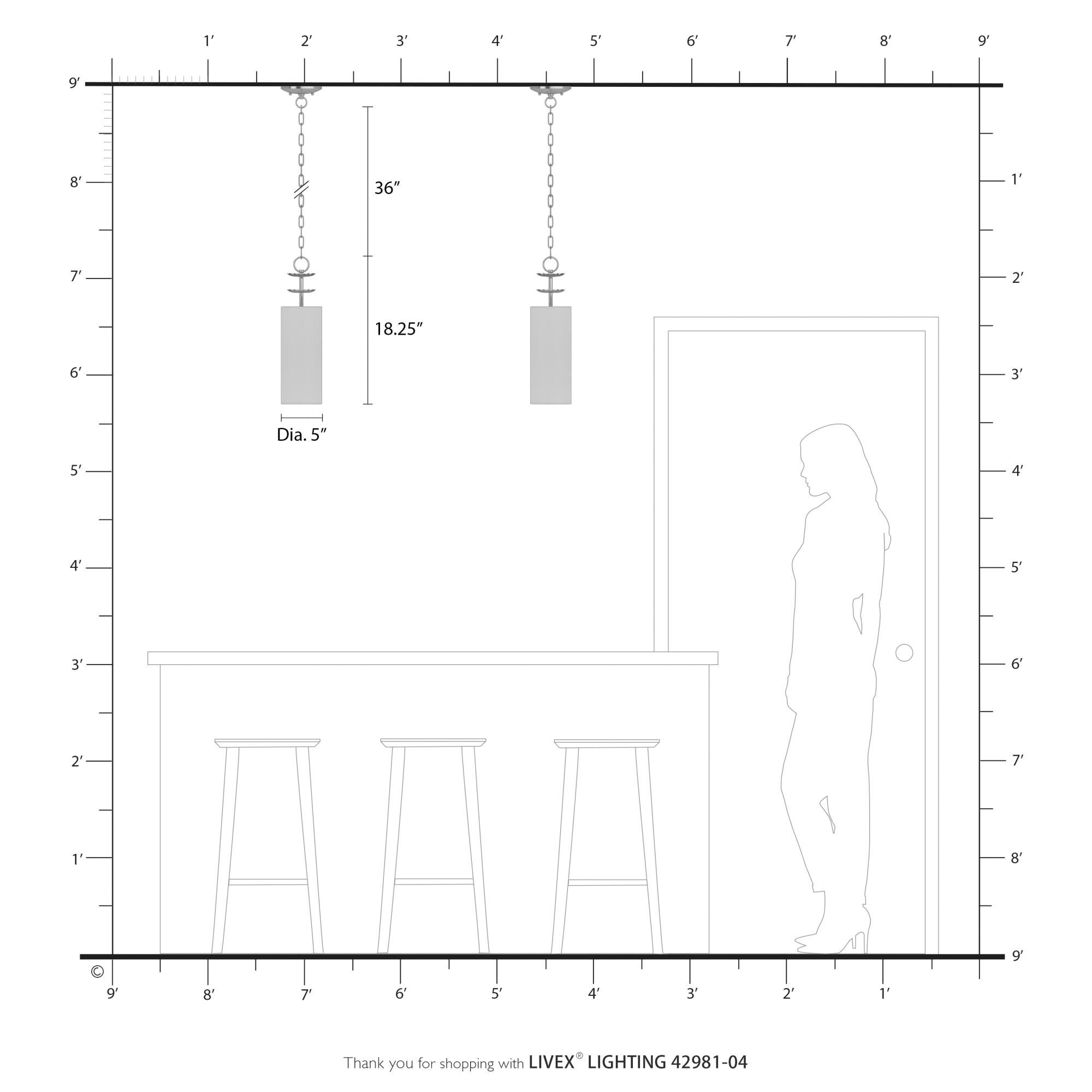 Shown in Black finish and Off-White Fabric Hardback with White Fabric Inside shade