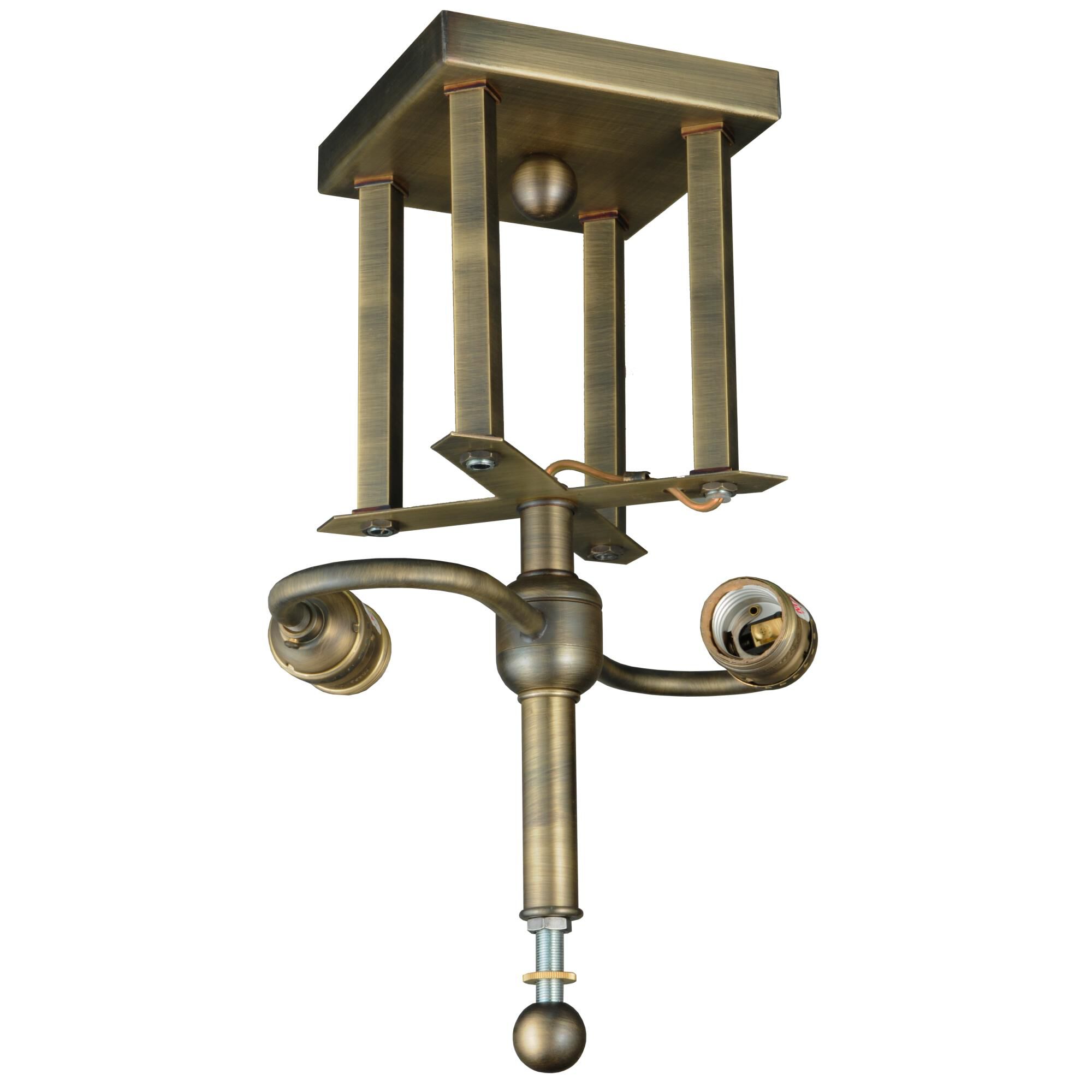 Mission 9 Inch 2 Light Flush Mount by Meyda Lighting