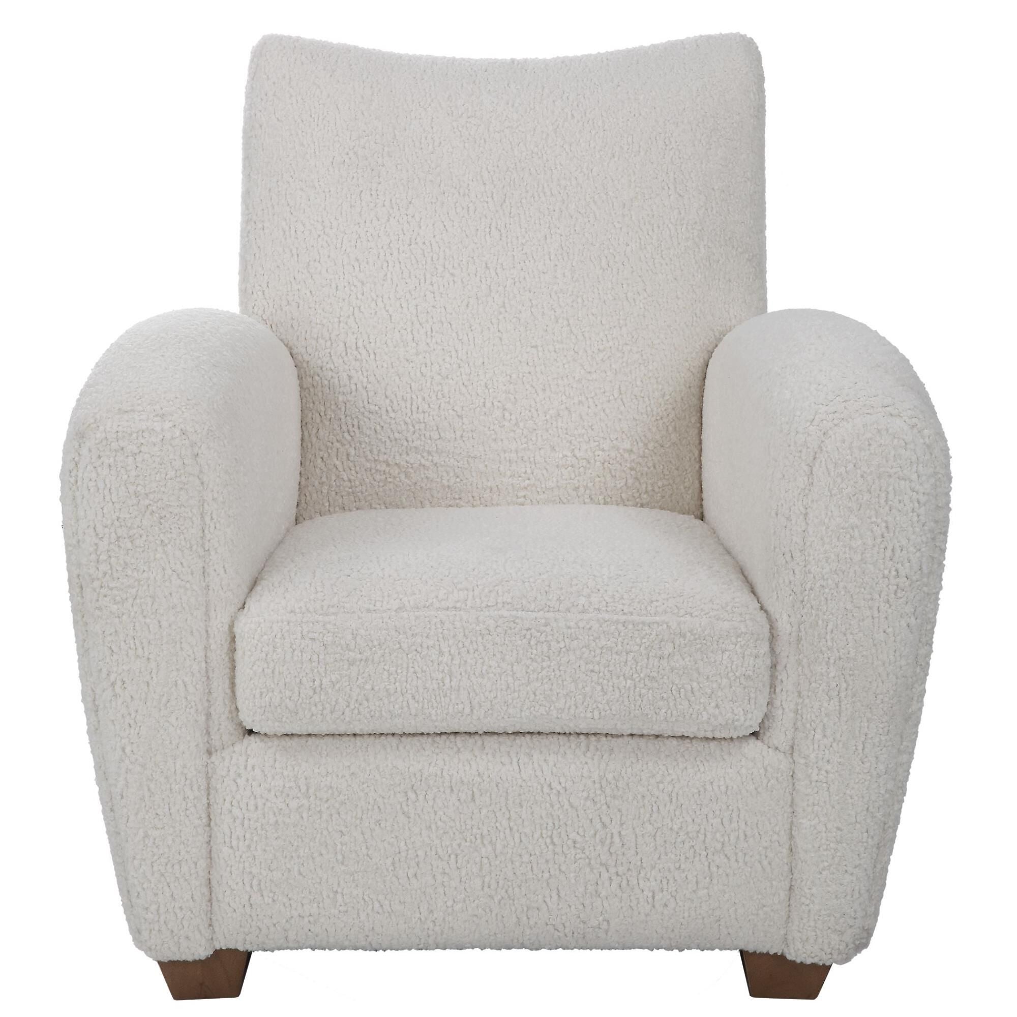 Shown in With Its Curved Track Arms And Supportive Back, This Cozy Accent Chair Is The Perfect Balance Of Com finish