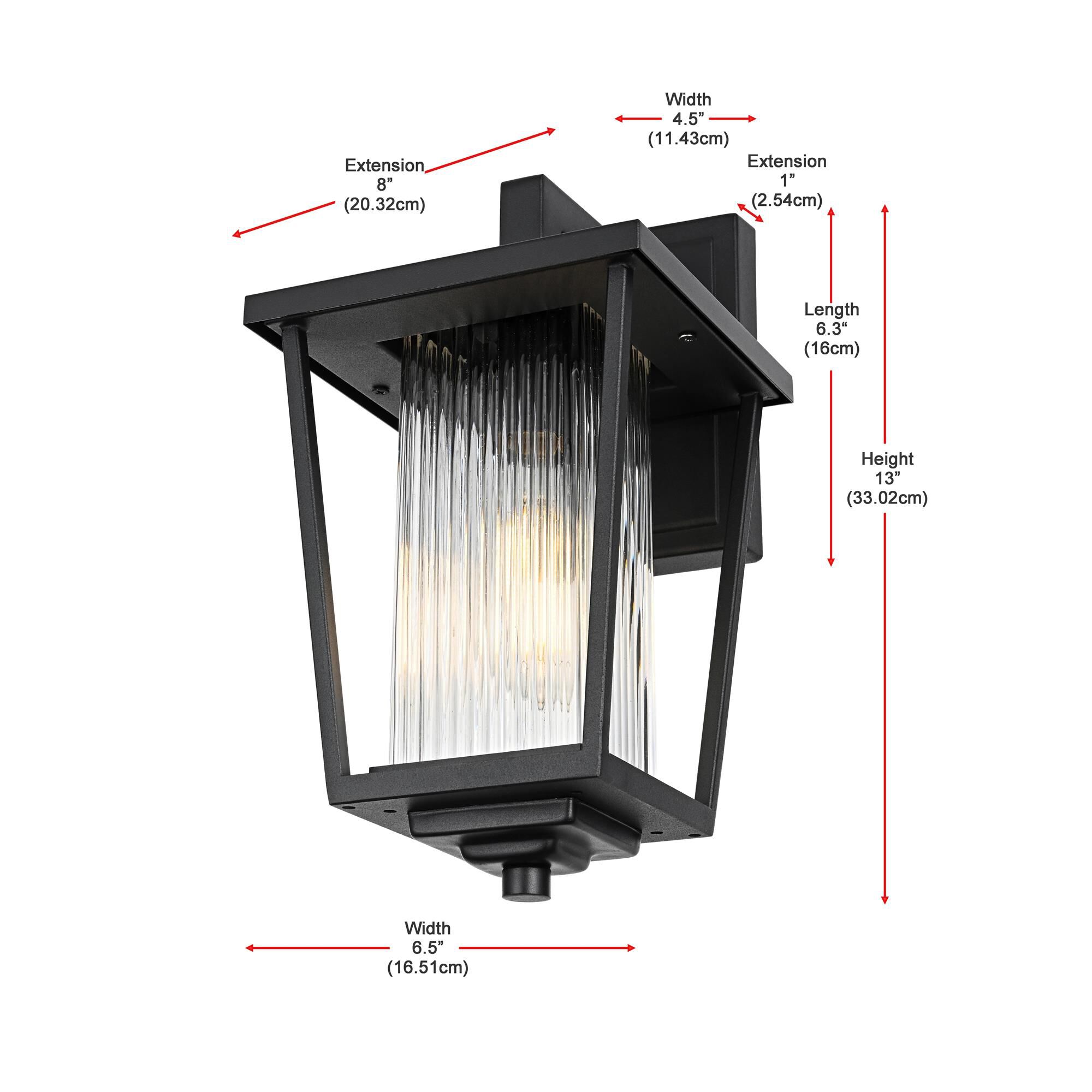 York 7 Inch Outdoor Wall Light by Elegant Lighting