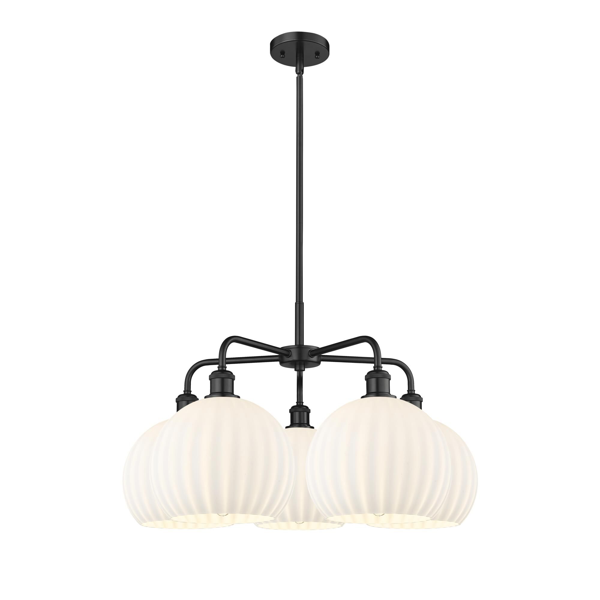 Bruno Marashlian White Venetian 28 Inch Chandelier by Innovations Lighting