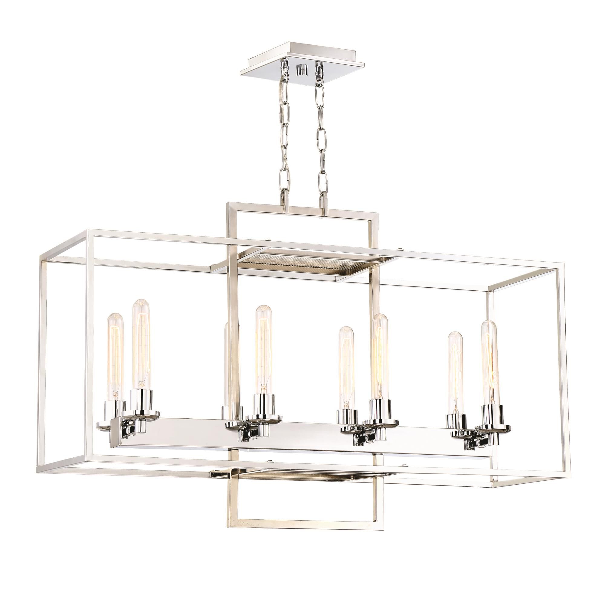 Cubic 12 Inch 8 Light Linear Suspension Light by Craftmade