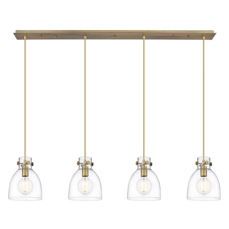 Bruno Marashlian Newton Bell 51 Inch 4 Light Linear Suspension Light by Innovations Lighting