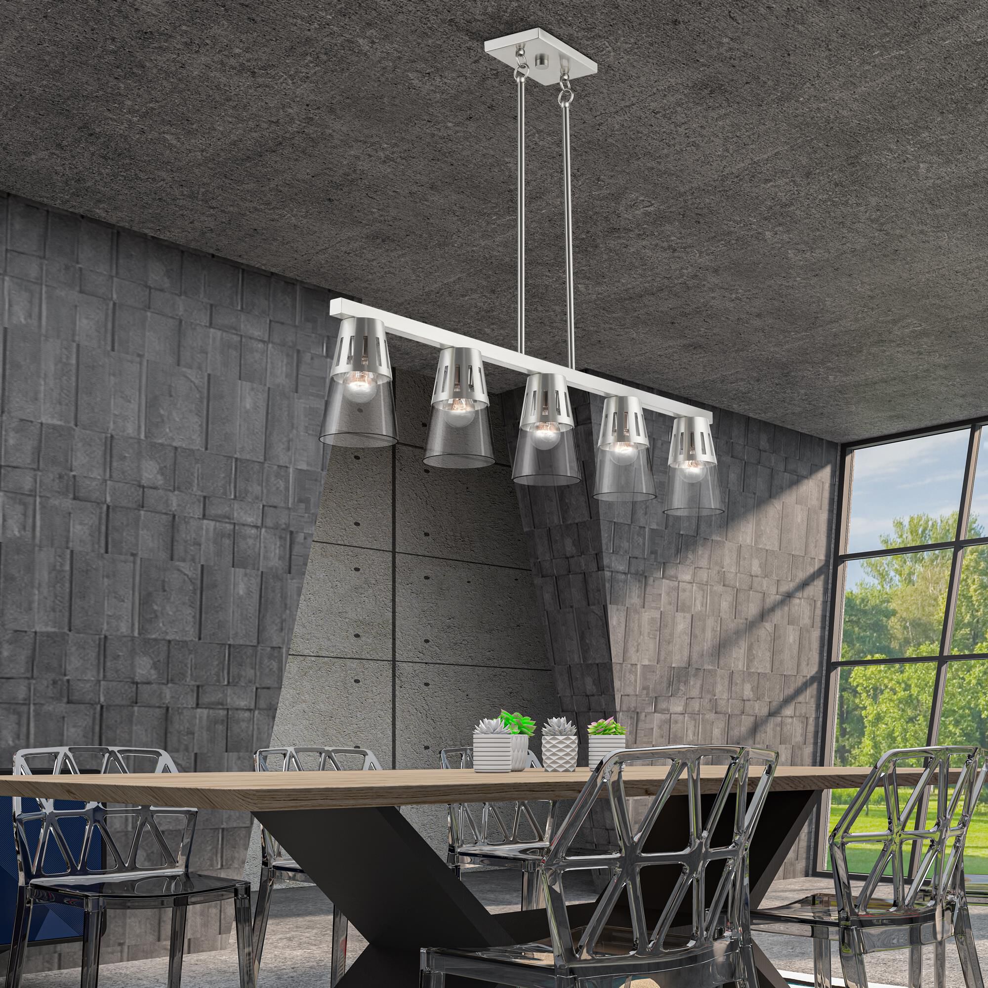 Bennington 42 Inch 5 Light Linear Suspension Light by Livex Lighting