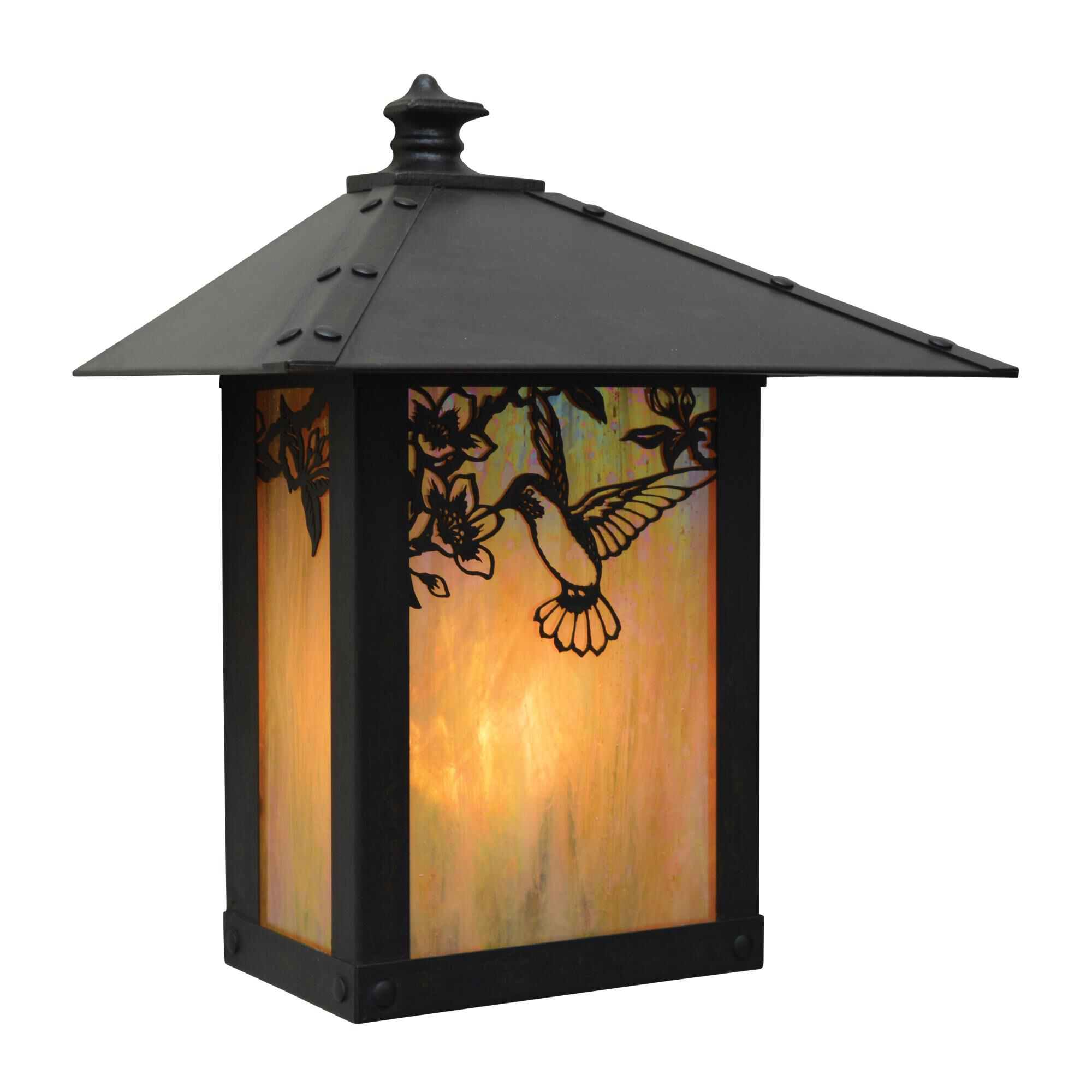 Shown in Bronze finish and Gold White Iridescent glass