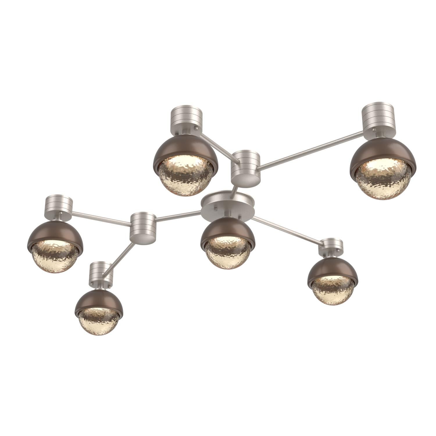 Levi Wilson Cabochon 41 Inch Flush Mount by Hammerton Studio