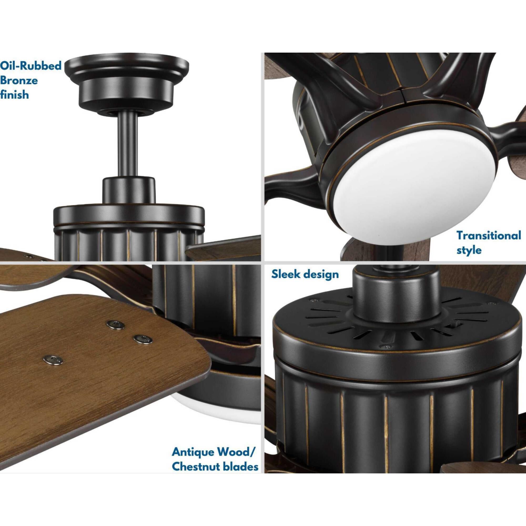 Shown in Oil Rubbed Bronze finish and White Opal glass