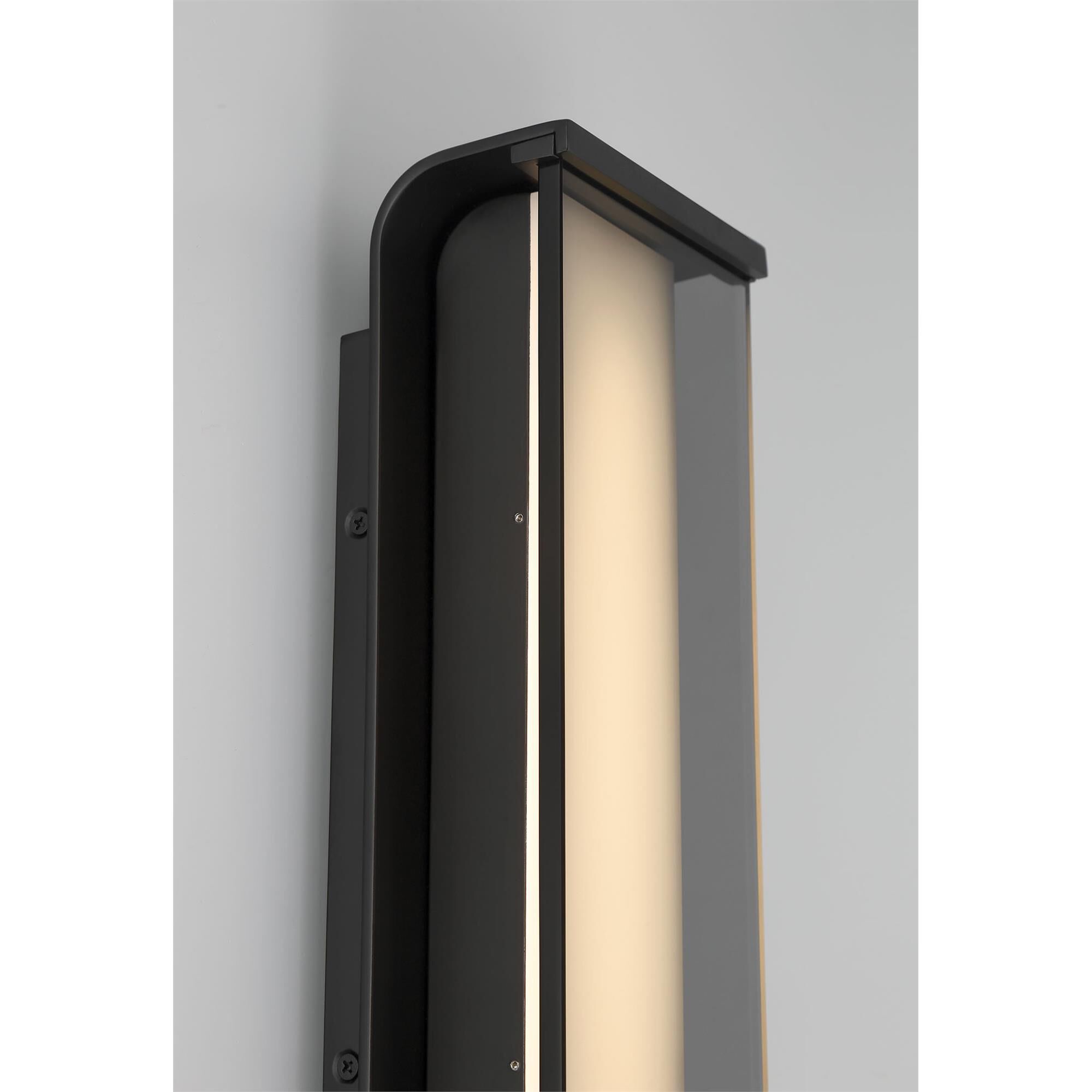 Shown in Matte Black finish and Smoked glass