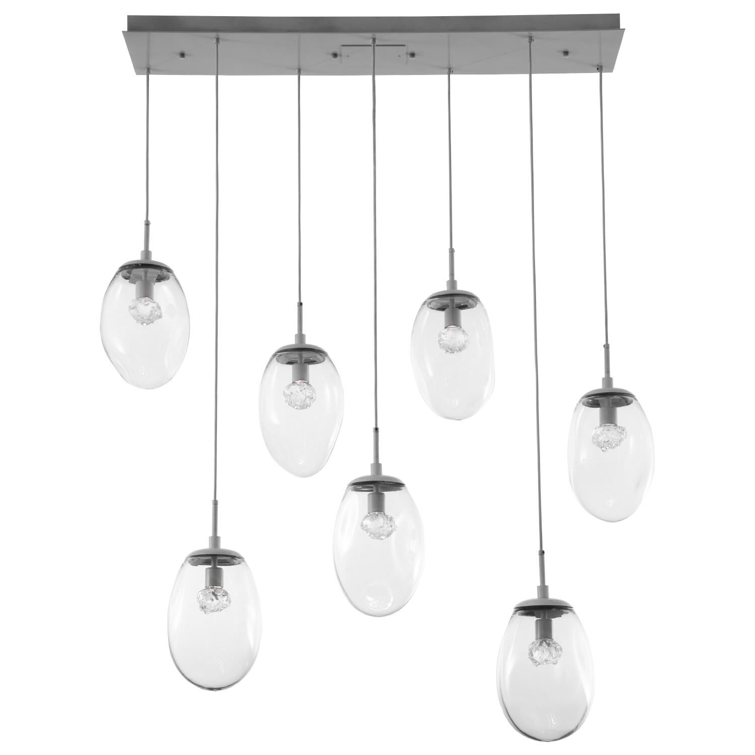 Levi Wilson Nebula 50 Inch 7 Light LED Linear Suspension Light by Hammerton Studio