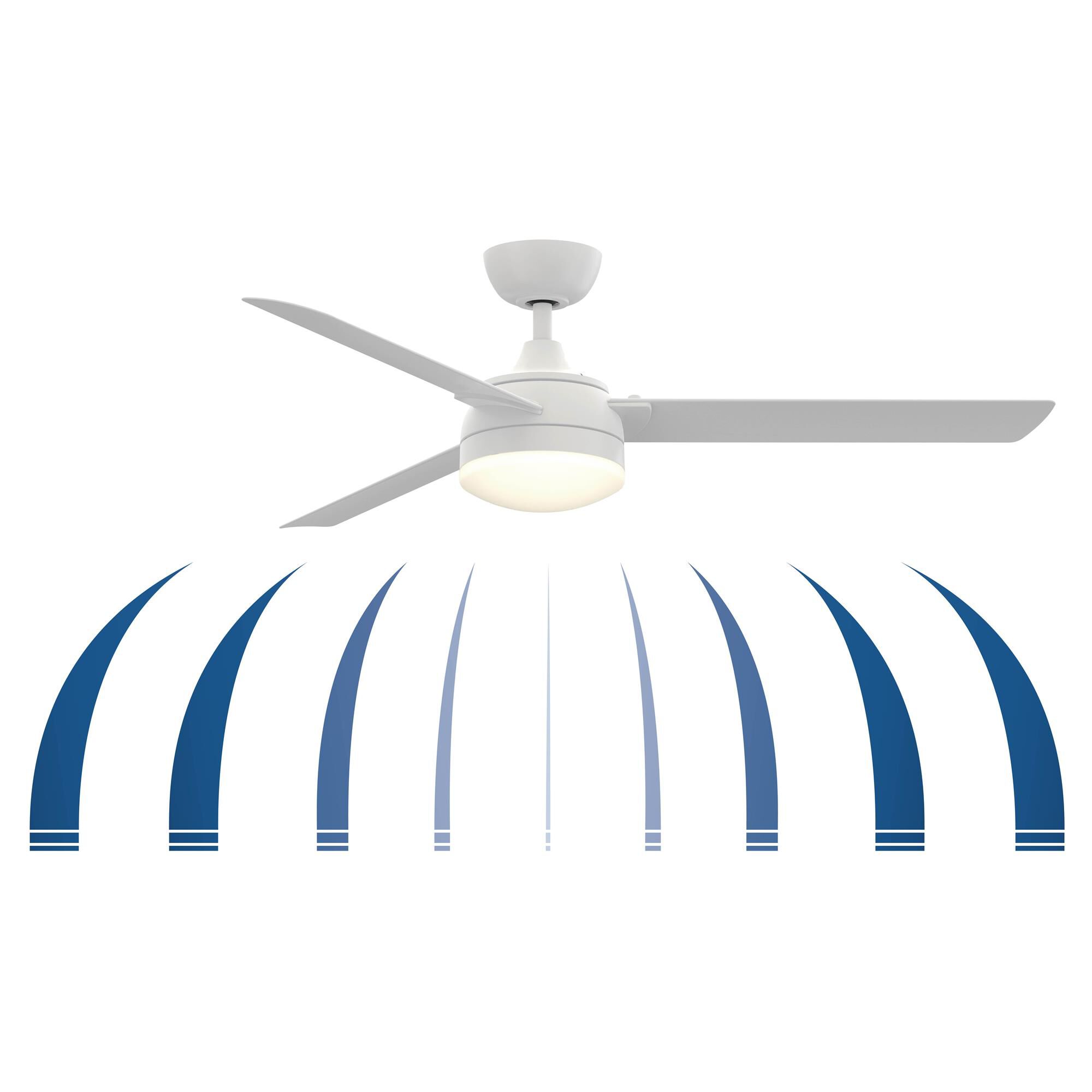 Shown in Matte White finish and Opal Frosted glass
