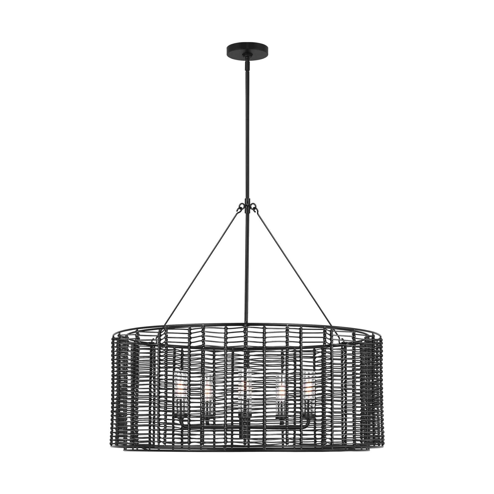 Shown in Midnight Black finish and Clear glass