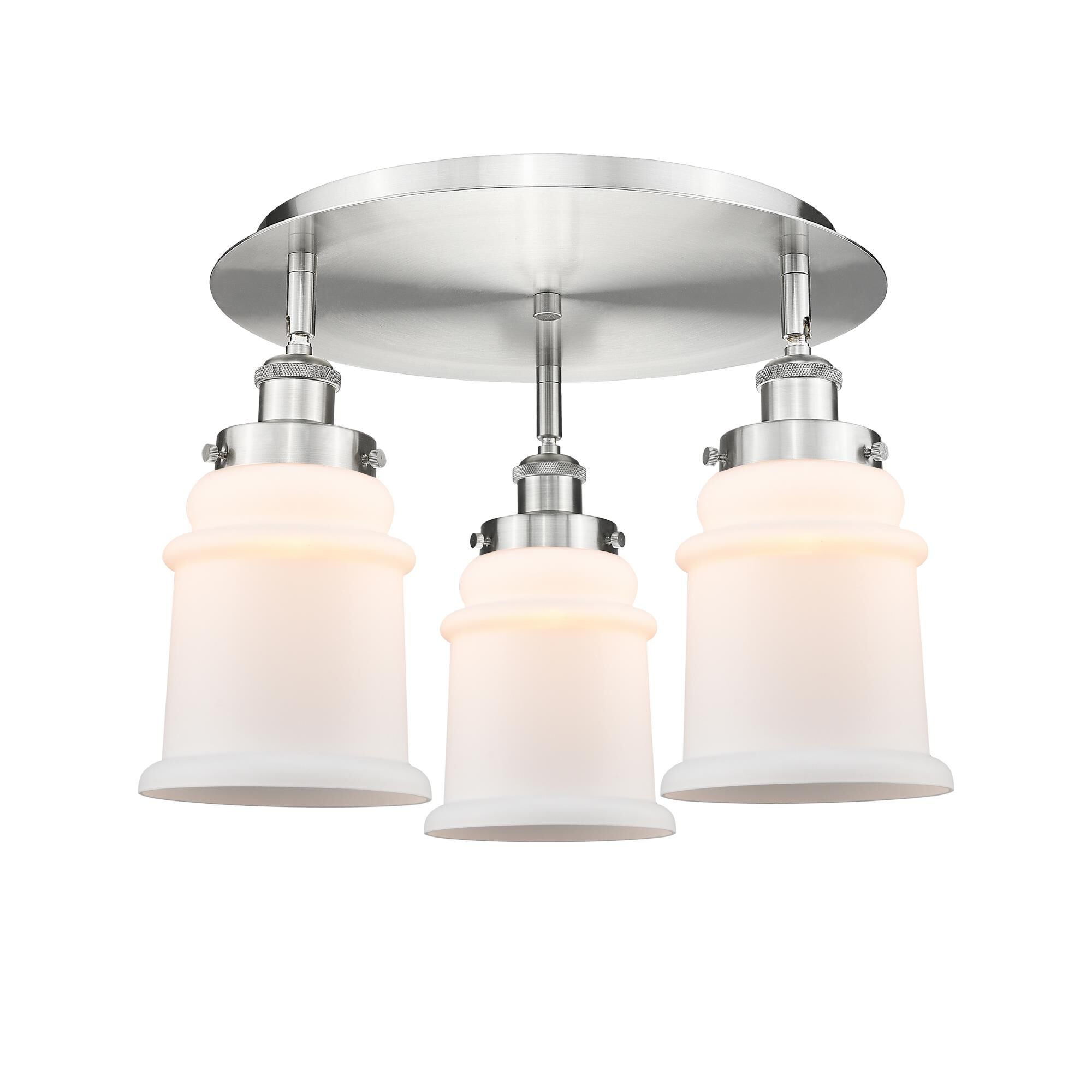 Shown in Satin Nickel finish and Matte White glass