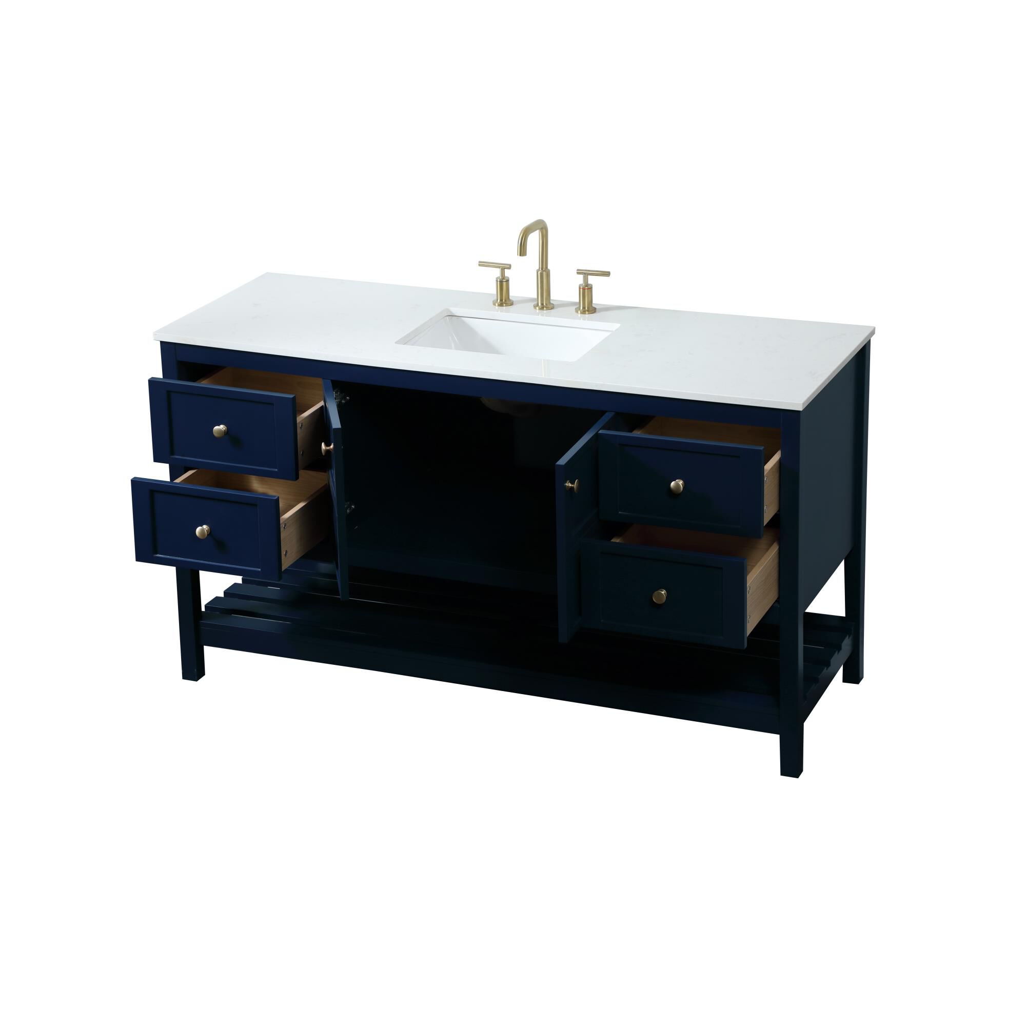 Shown in Blue finish