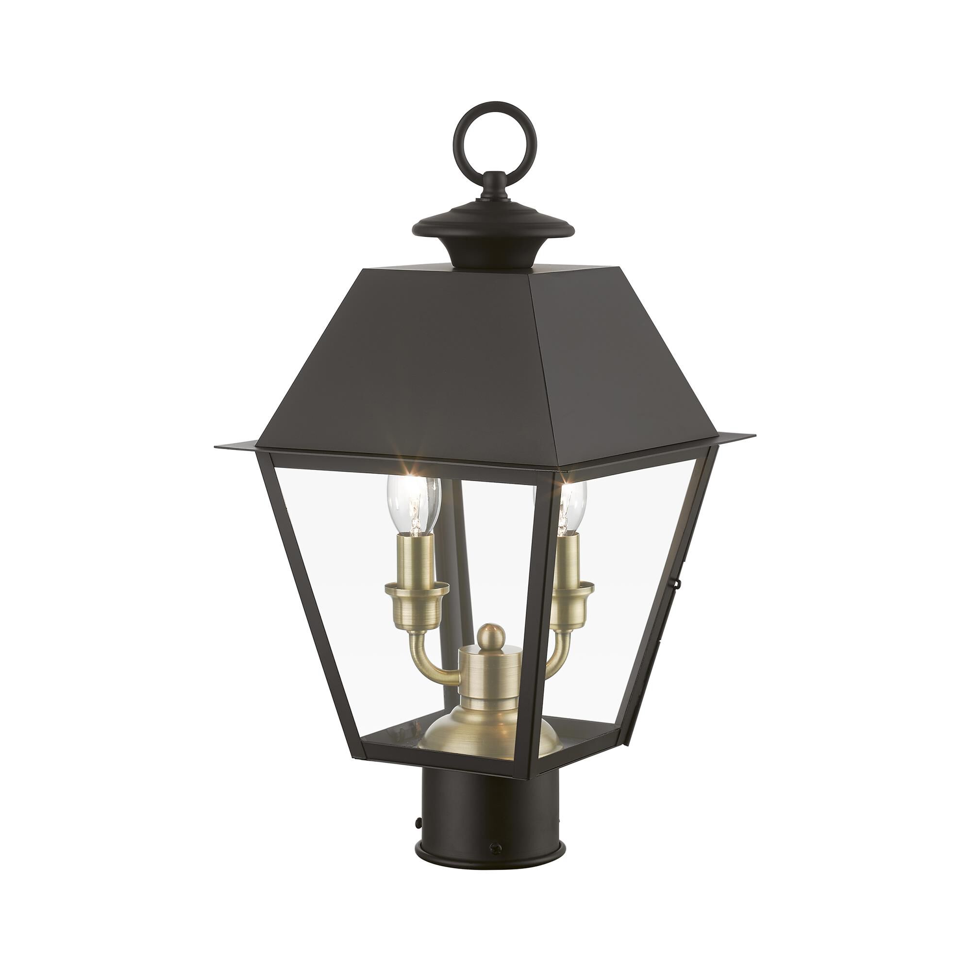 Wentworth 17 Inch Tall 2 Light Outdoor Post Lamp by Livex Lighting