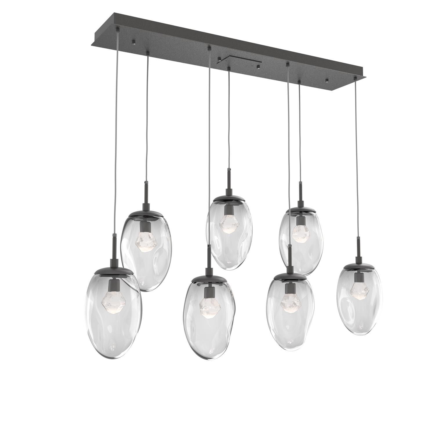 Levi Wilson Nebula 50 Inch 7 Light LED Linear Suspension Light by Hammerton Studio