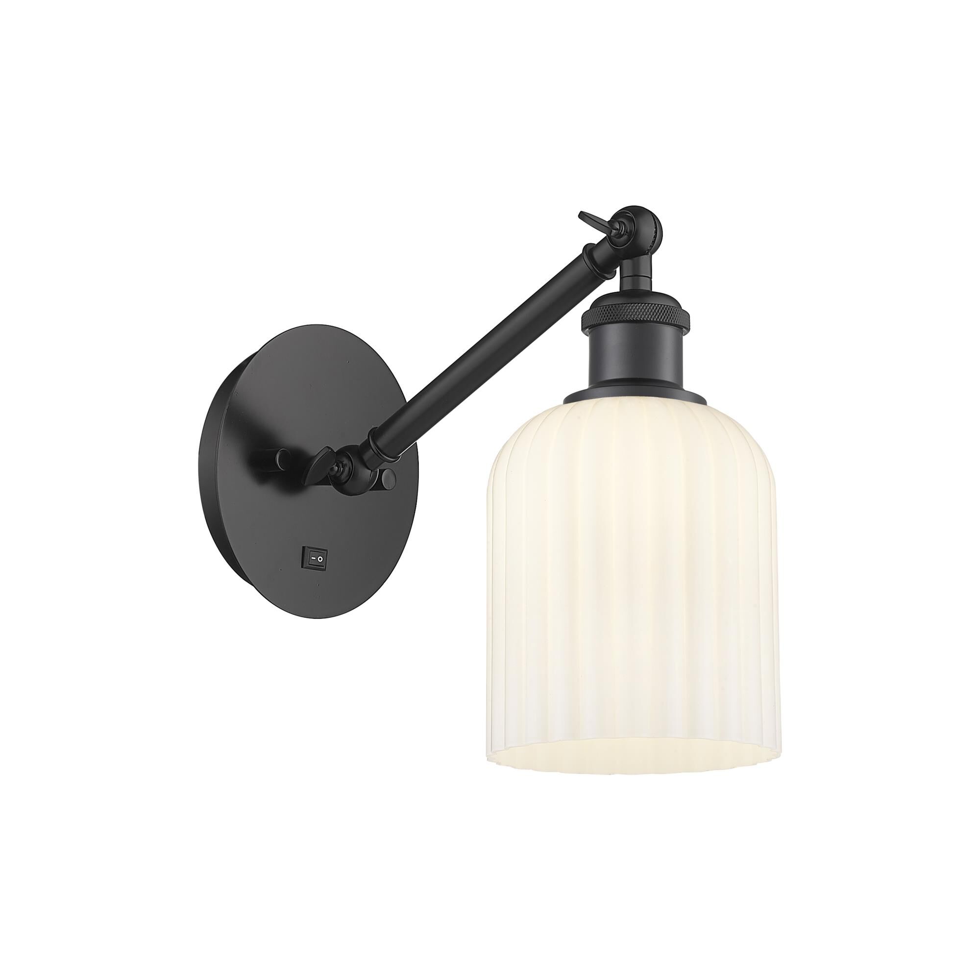 Shown in Matte Black finish and Gloss White shade