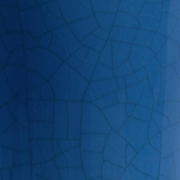 Shown in Blue Crackle Glaze finish and Off White shade