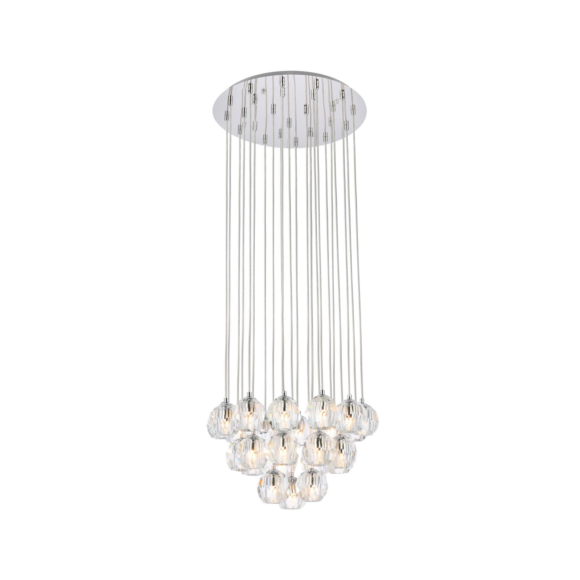 Eren 18 Inch 24 Light LED Multi Light Pendant by Elegant Lighting