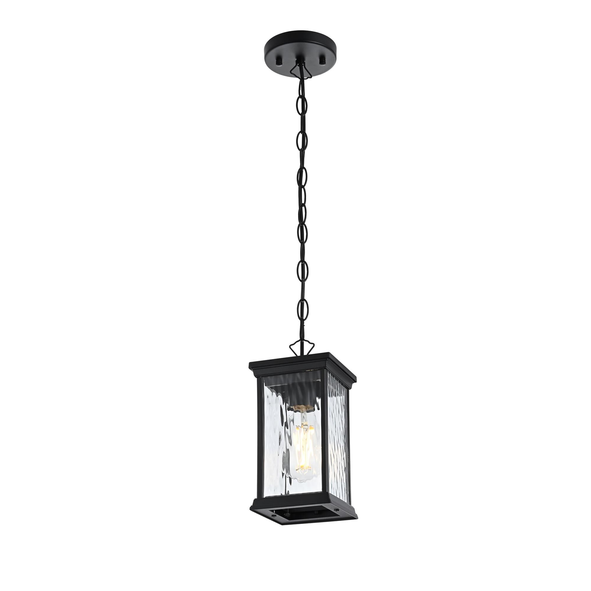 Mascher 5 Inch Outdoor Hanging Lantern by Elegant Lighting