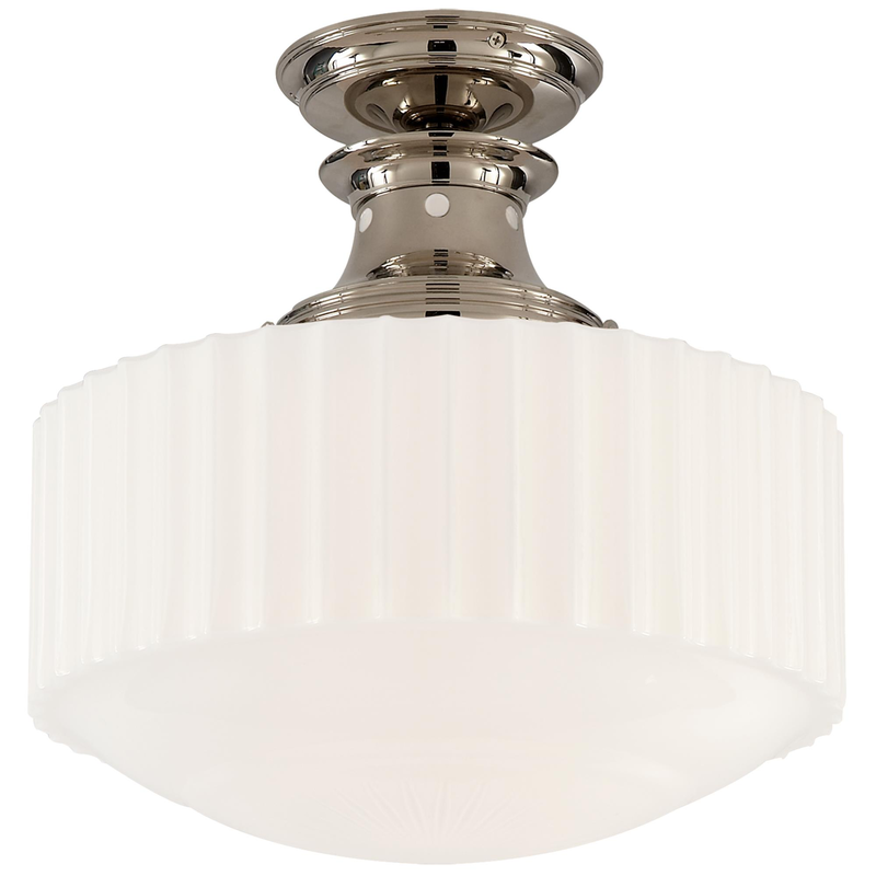 Thomas O'Brien Milton Road 14 Inch 1 Light Semi Flush Mount by Visual Comfort Signature Collection