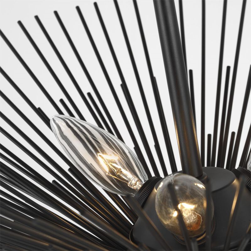Alexa Hampton Helios 17 Inch 3 Light Semi Flush Mount by Visual Comfort Studio