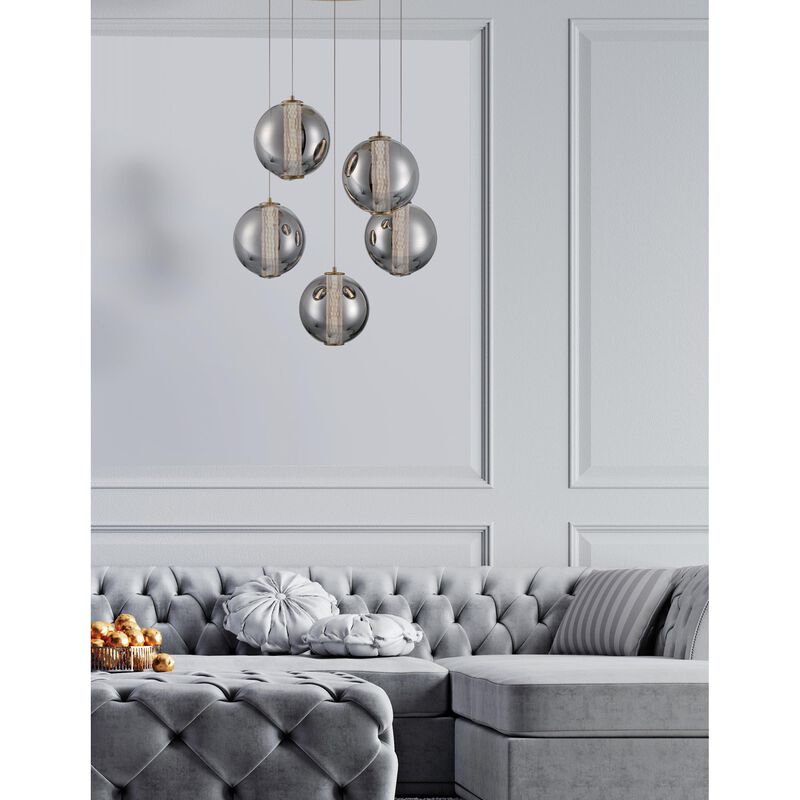 Atomo 26 Inch 5 Light Multi Light Pendant by Eurofase Lighting