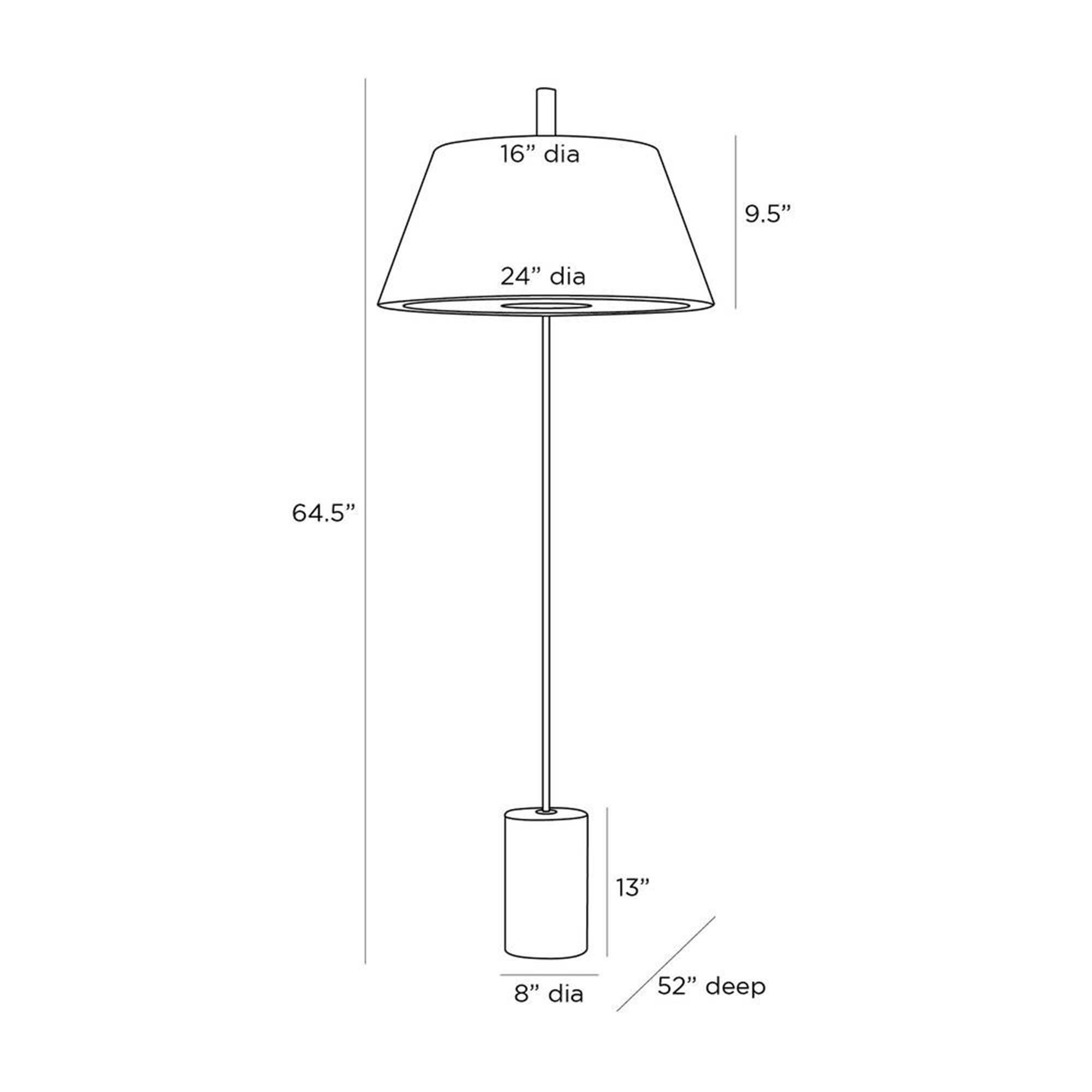 Walding 65 Inch Floor Lamp by Arteriors Home