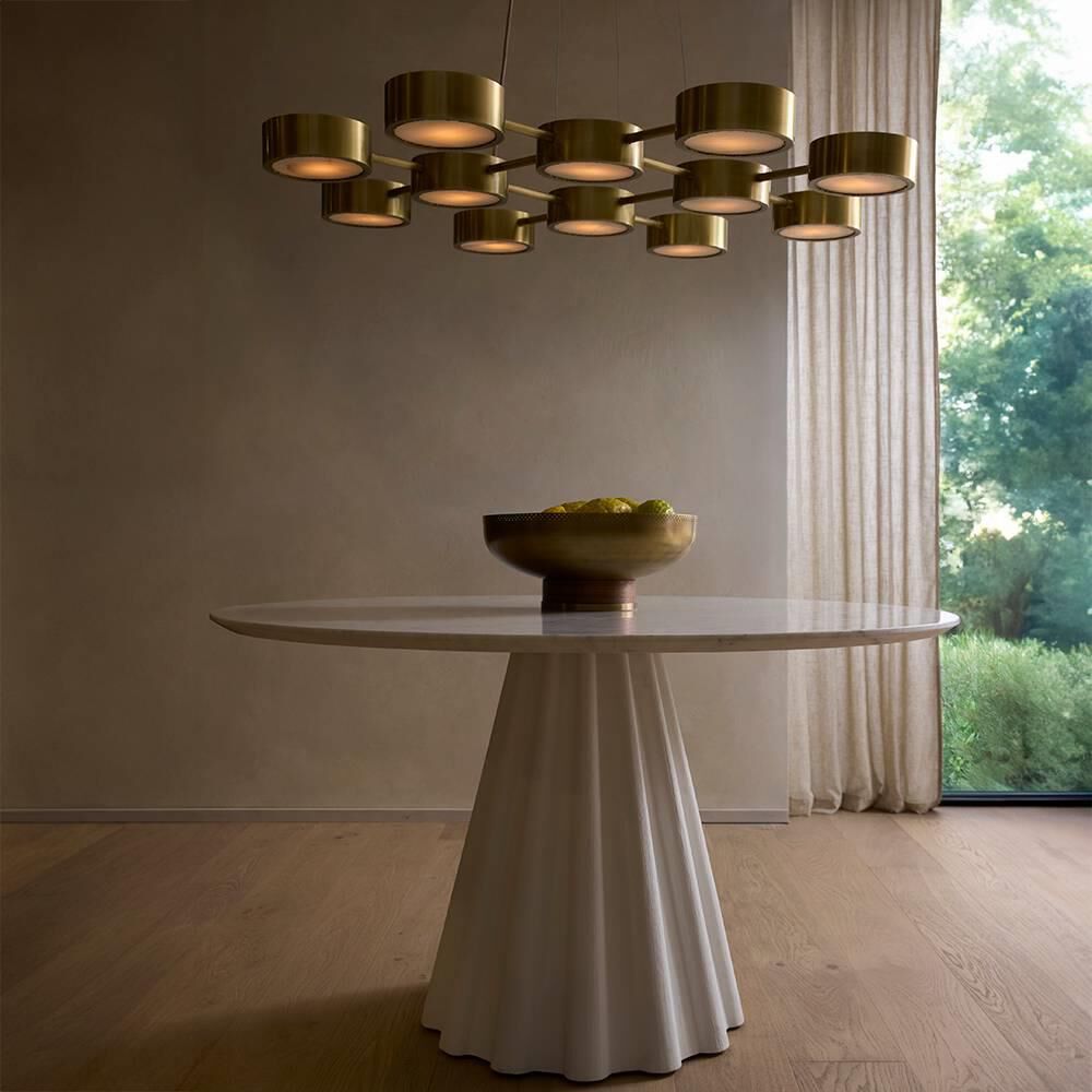Shown in Antique Brass and White finish