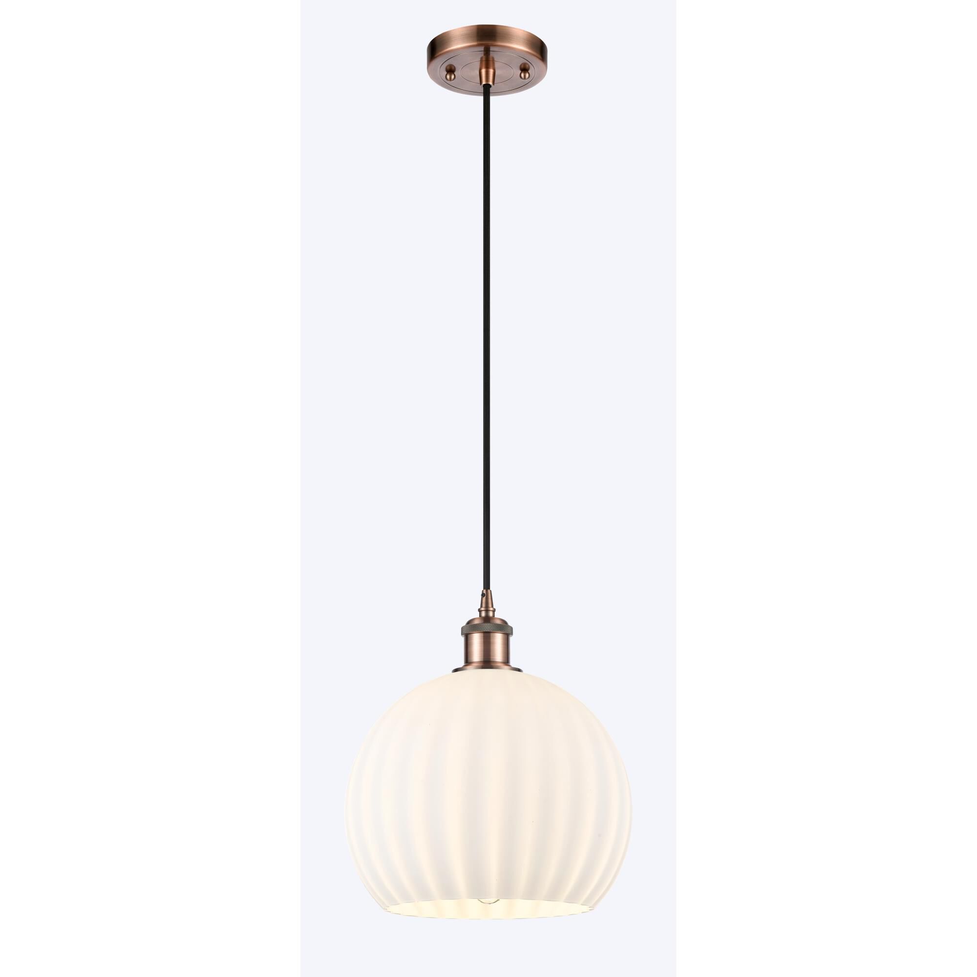 Bruno Marashlian White Venetian Mini Pendant by Innovations Lighting