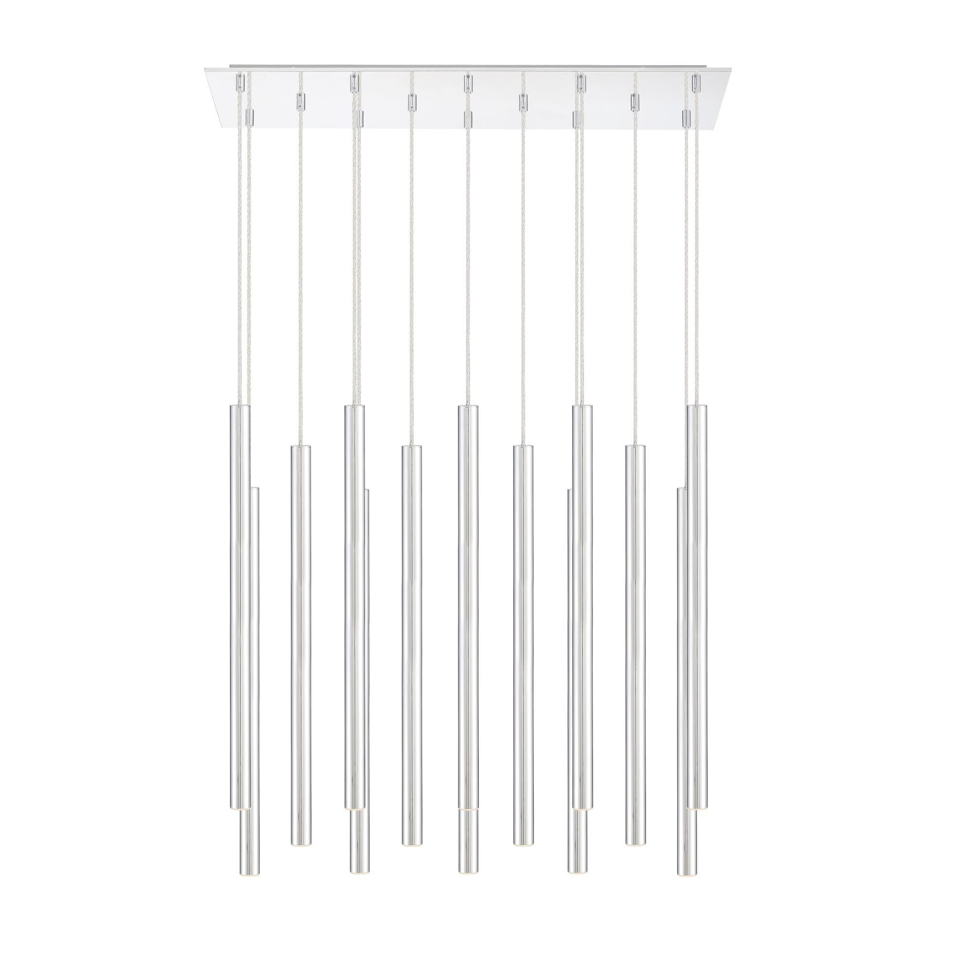 Forest 32 Inch 14 Light LED Linear Suspension Light by Z-Lite