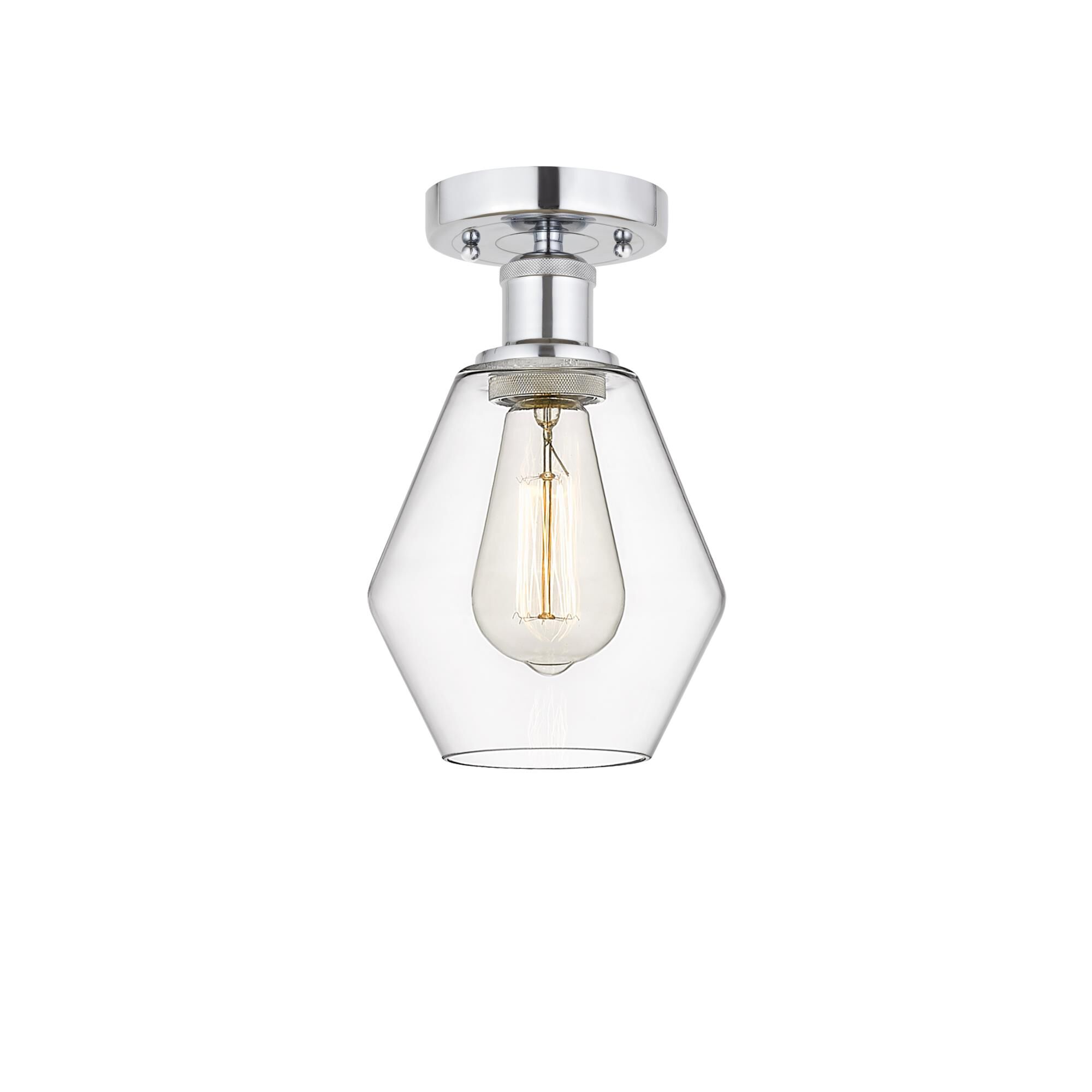 Shown in Polished Chrome, Clear finish and Clear glass and Clear Glass shade