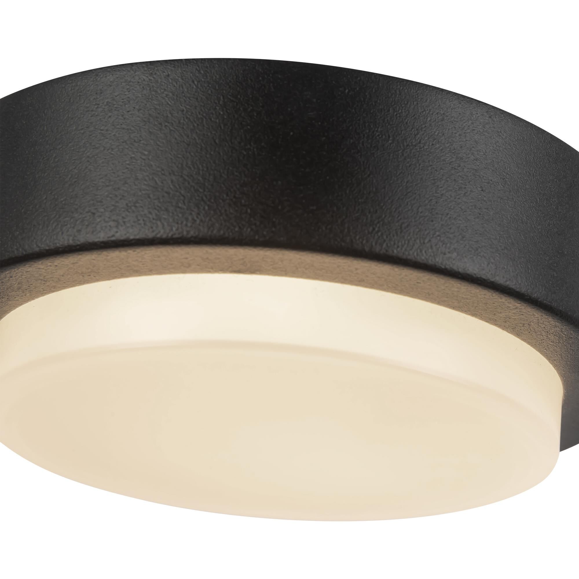 Shown in Black finish and Frosted Polycarbonate Diffuser glass