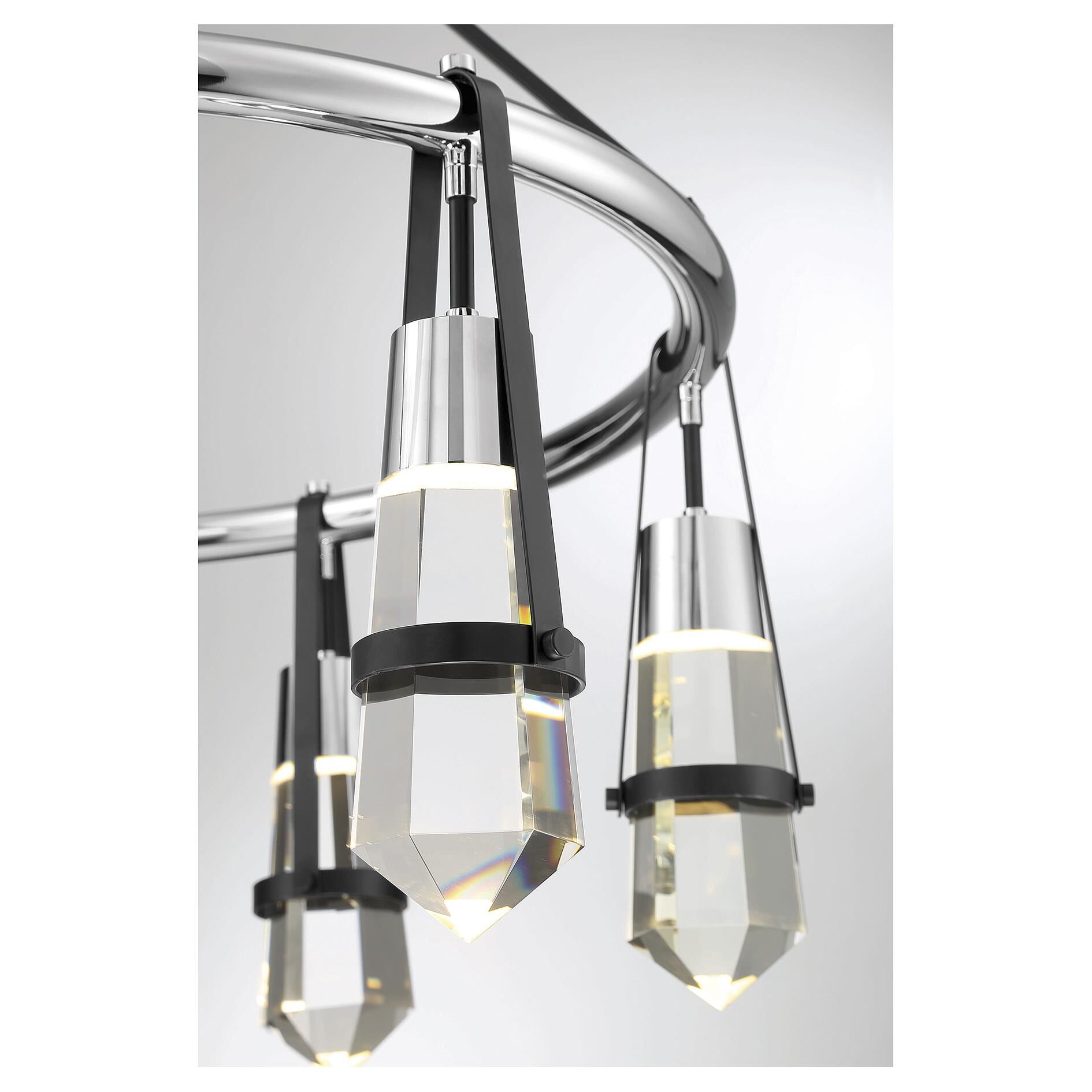 Denali 28 Inch 6 Light LED Chandelier by Savoy House