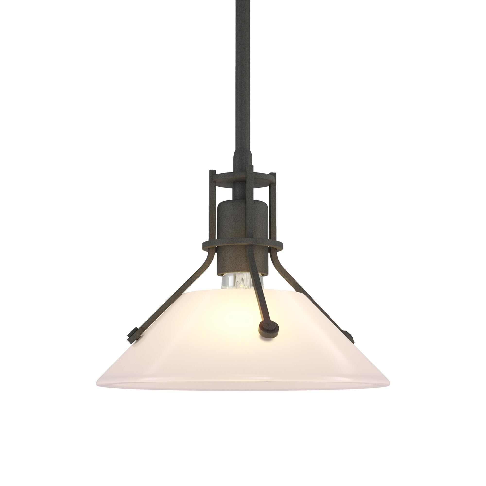 Shown in Natural Iron finish and Frosted glass